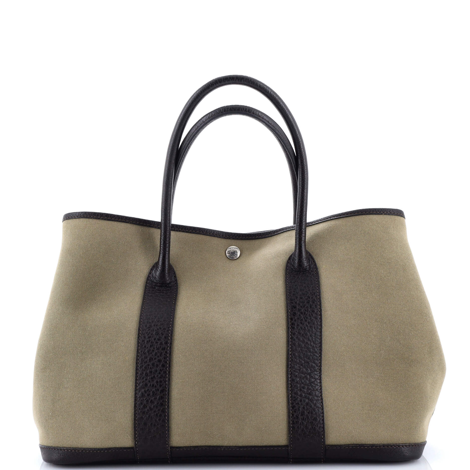 Garden Party Tote Toile and Leather 36