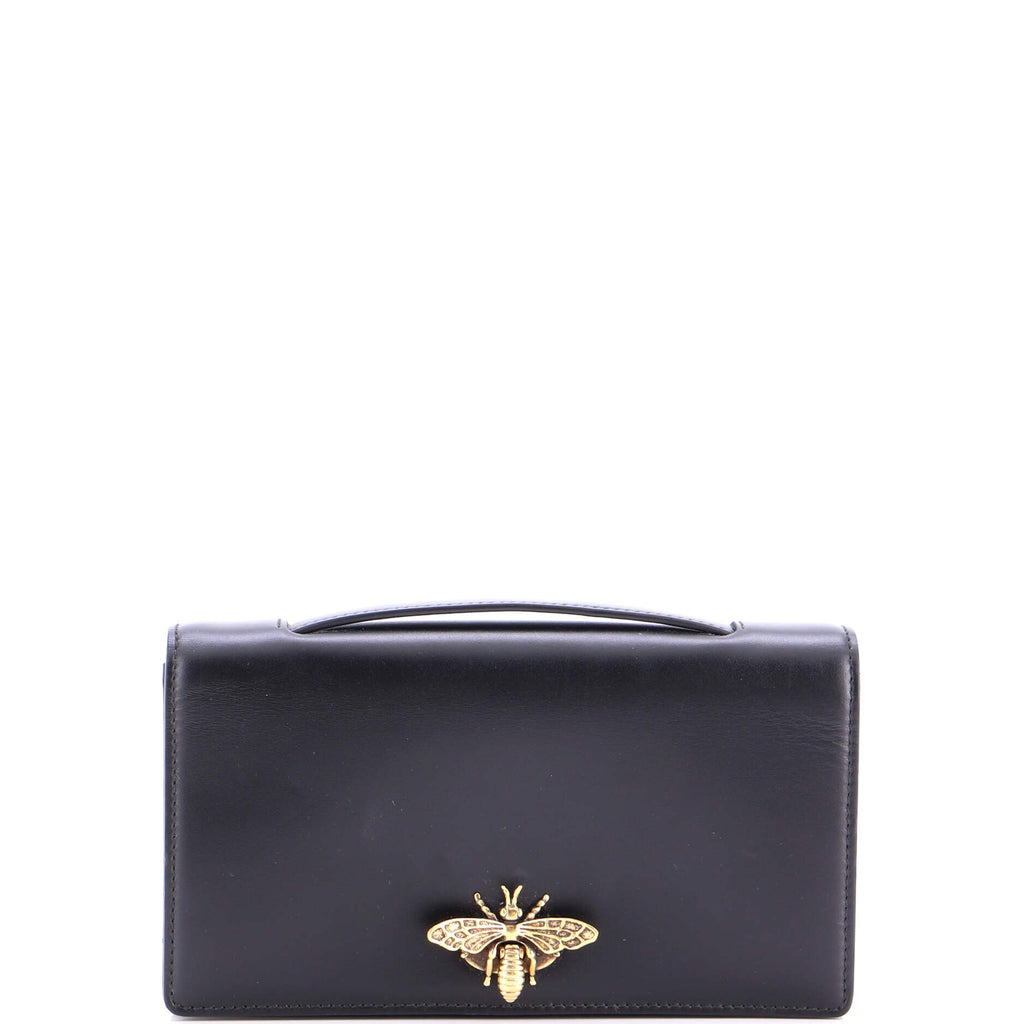 Bee Clutch Leather