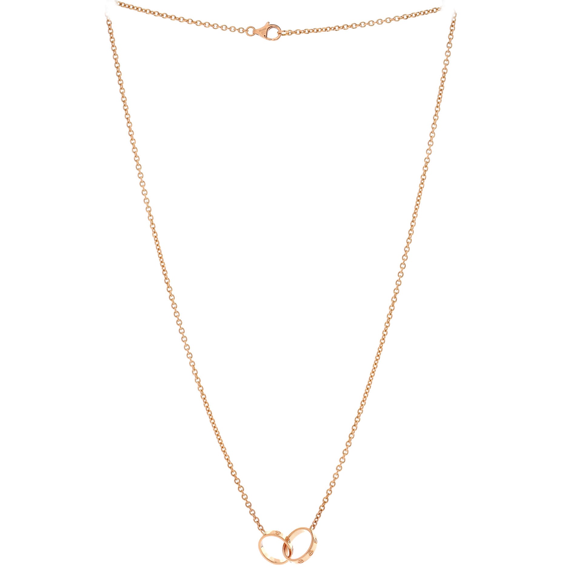 Love Interlocking Necklace 18K Rose Gold