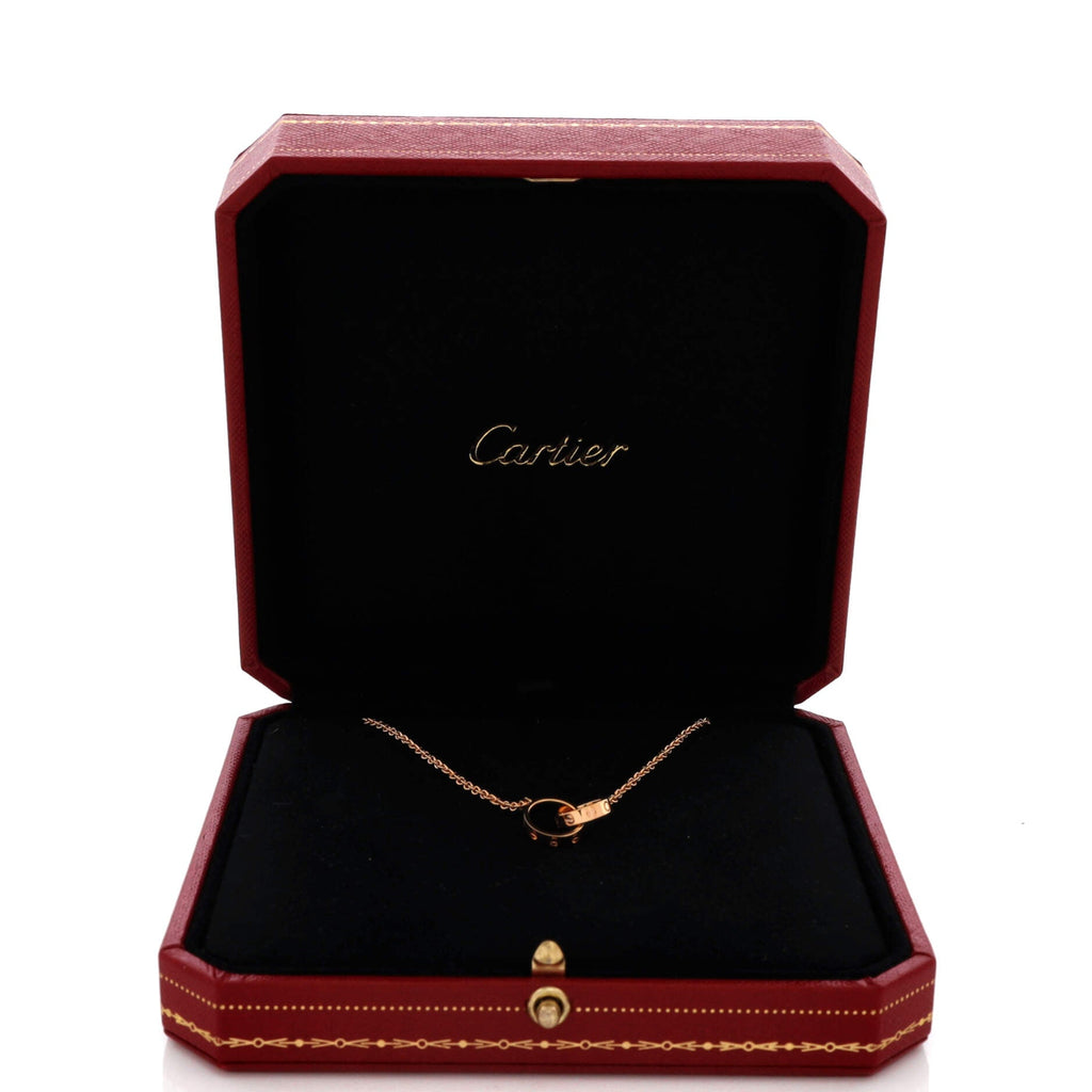 Love Interlocking Necklace 18K Rose Gold