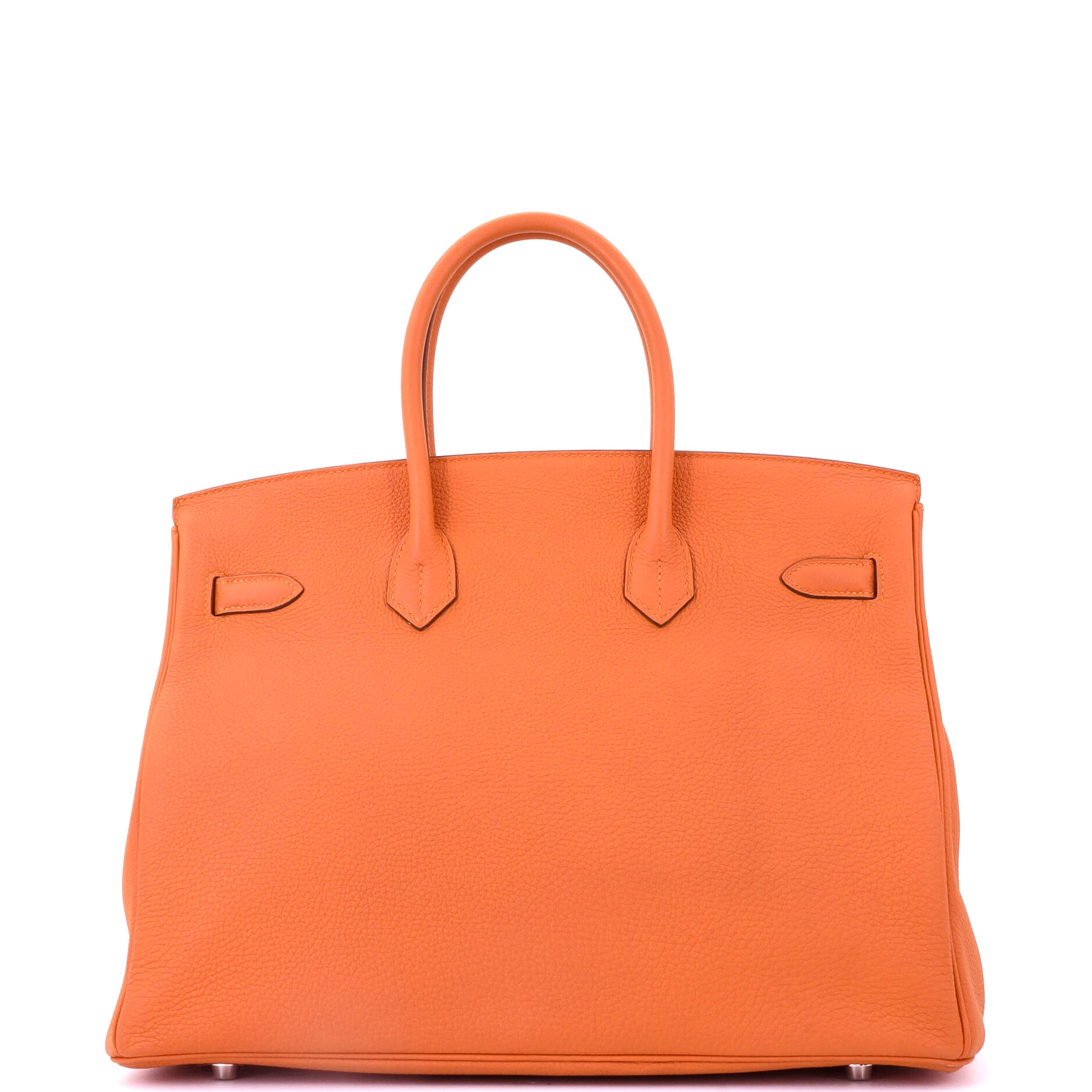 Birkin Handbag Orange H Togo with Palladium Hardware 35
