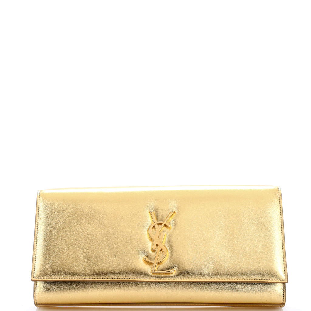 Classic Monogram Clutch Leather Long