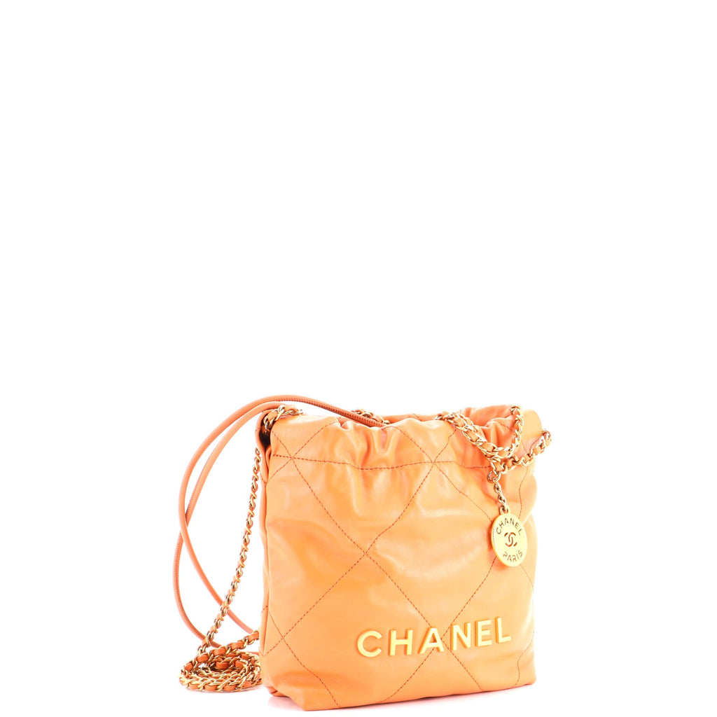 22 Chain Hobo Quilted Calfskin Mini