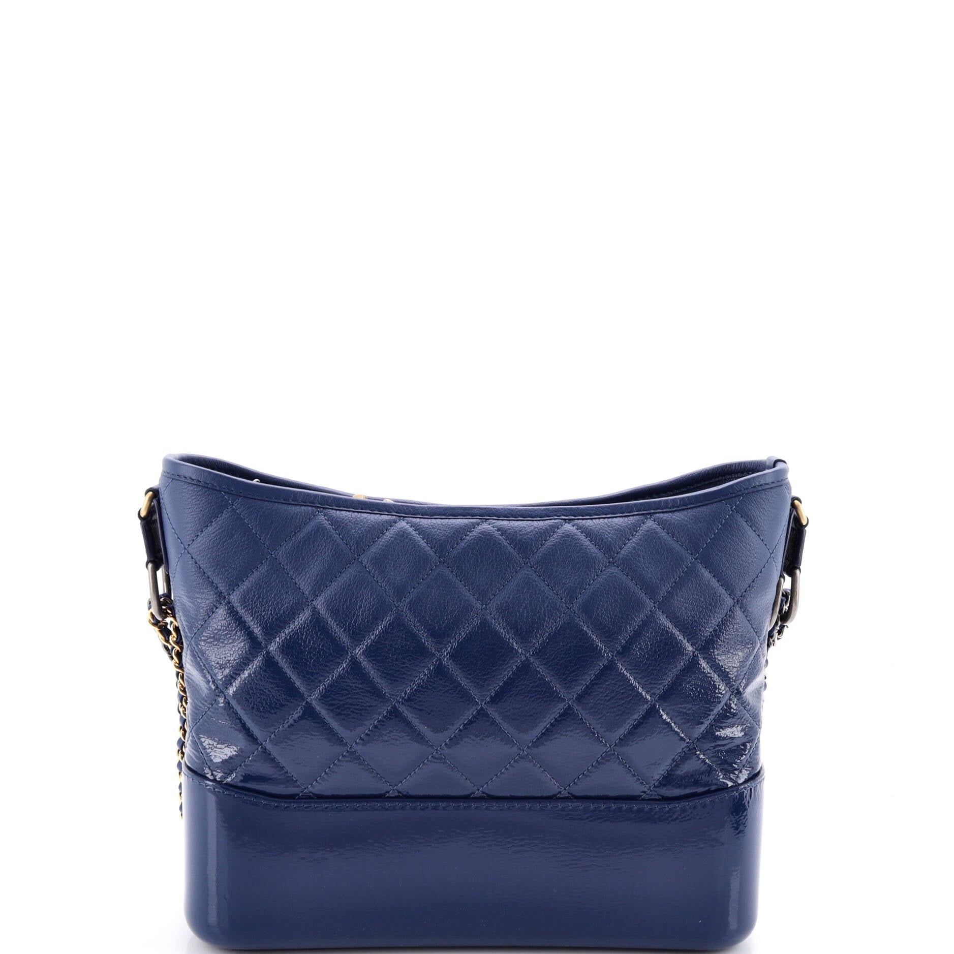 Gabrielle Hobo Quilted Goatskin and Patent Medium