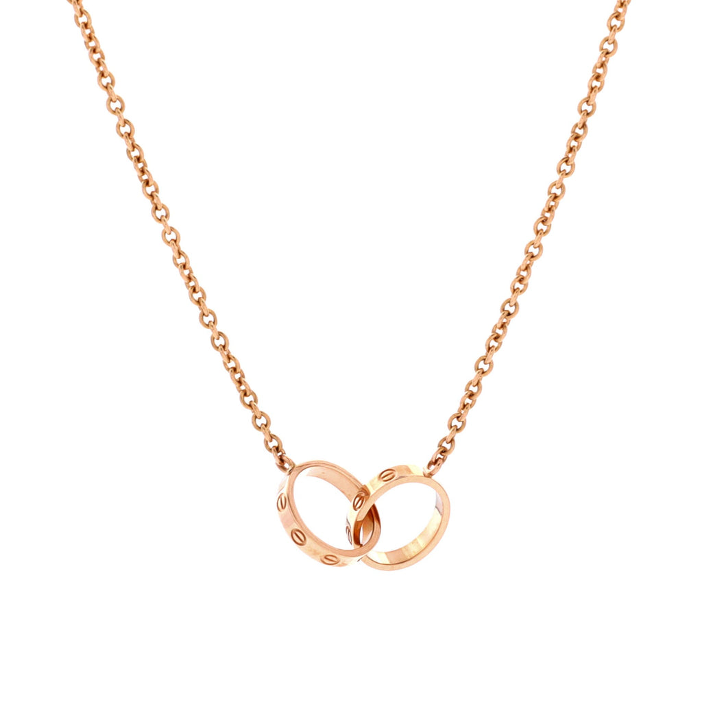 Love Interlocking Necklace 18K Rose Gold