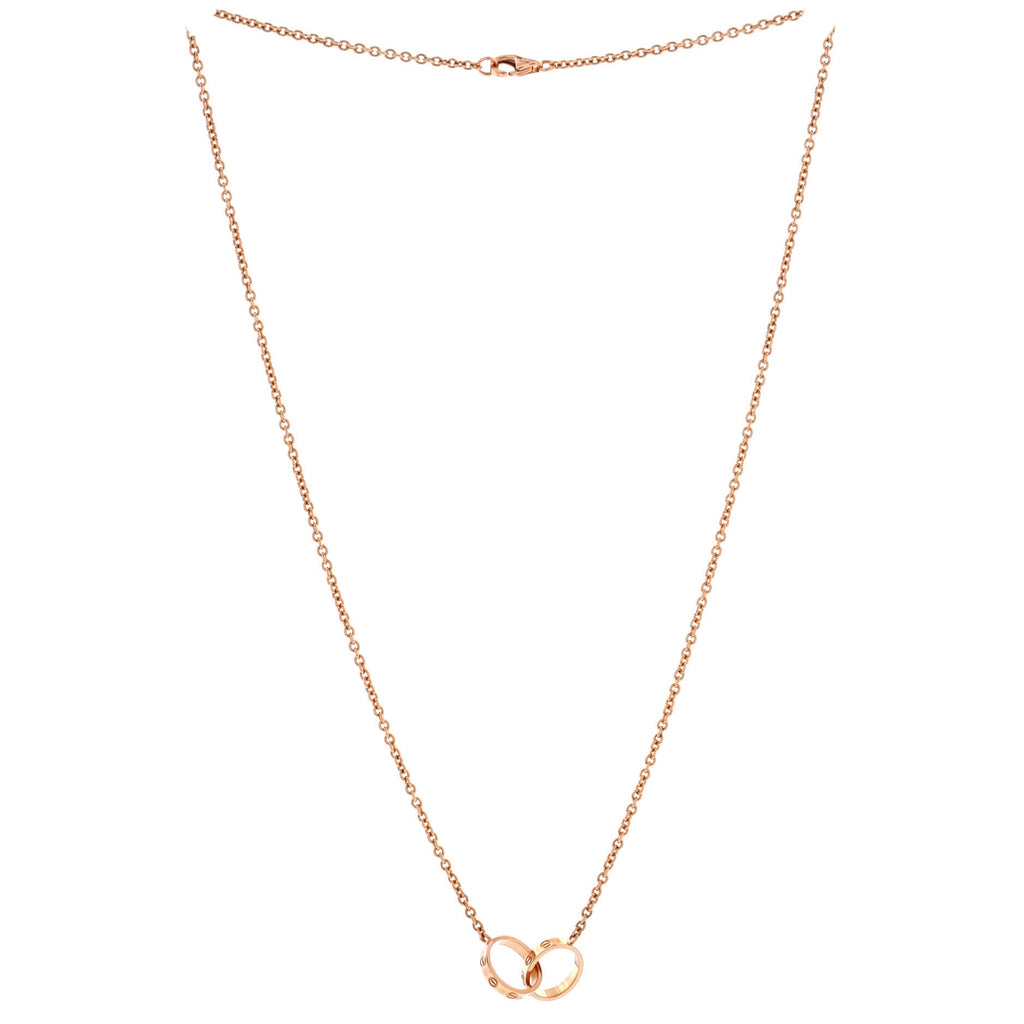 Love Interlocking Necklace 18K Rose Gold