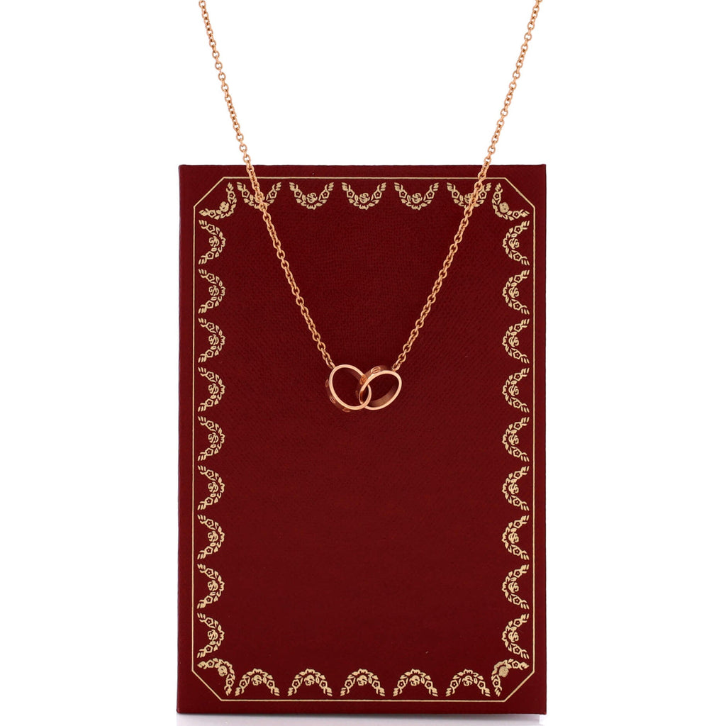 Love Interlocking Necklace 18K Rose Gold
