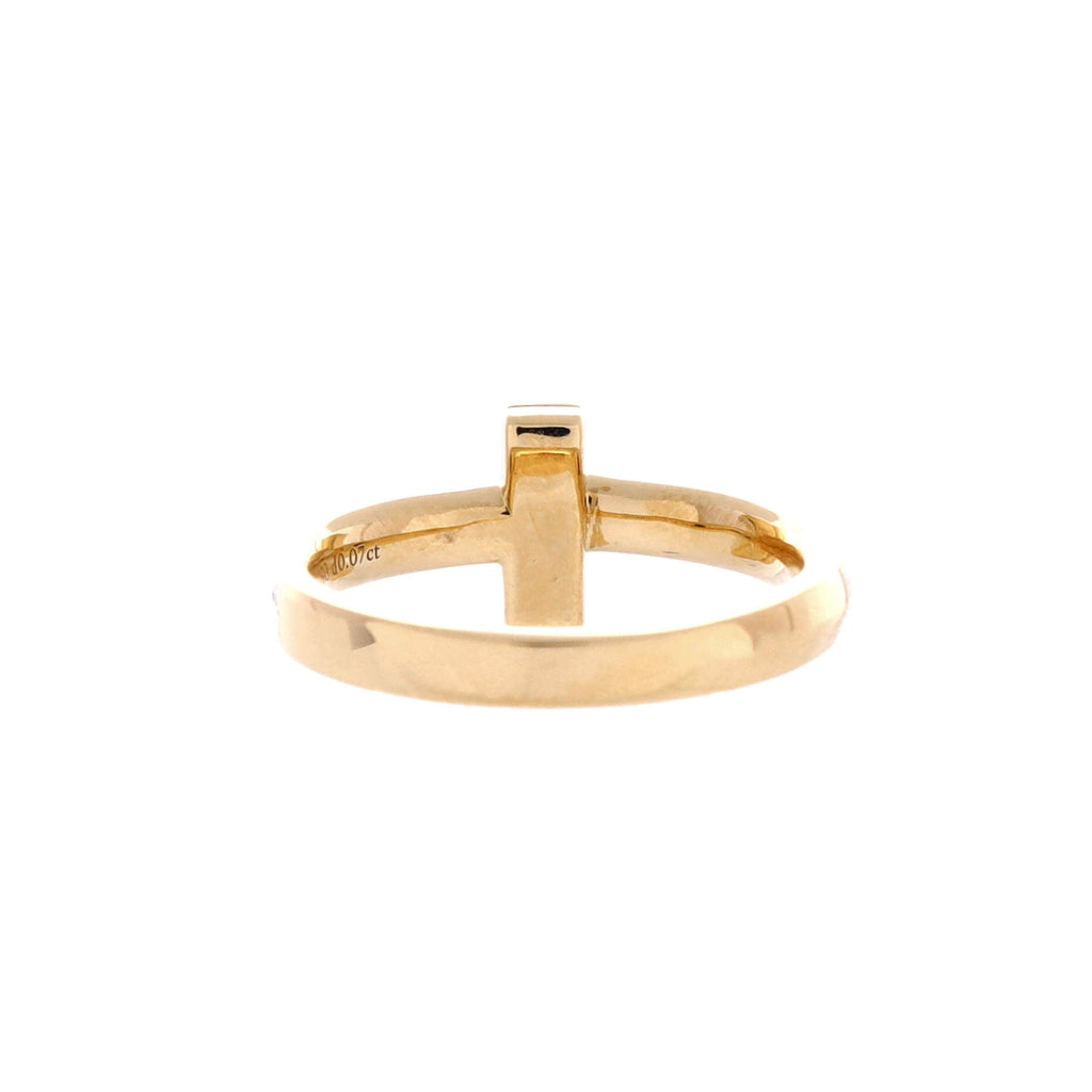 T1 Ring 18K Yellow Gold with Diamonds Narrow