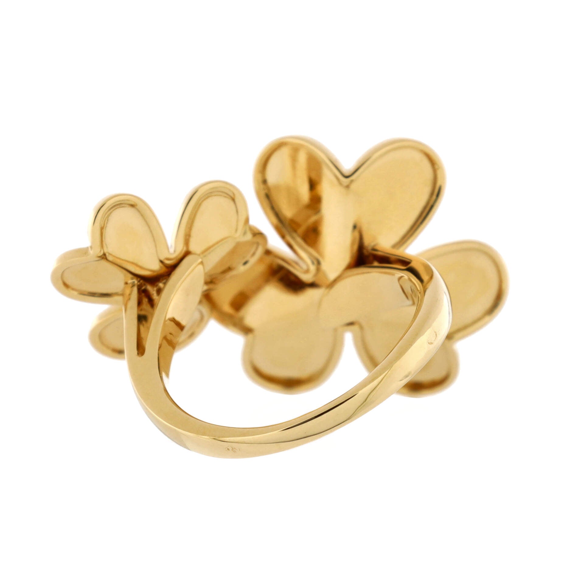 Frivole Between the Finger Ring 18K Yellow Gold with Diamonds