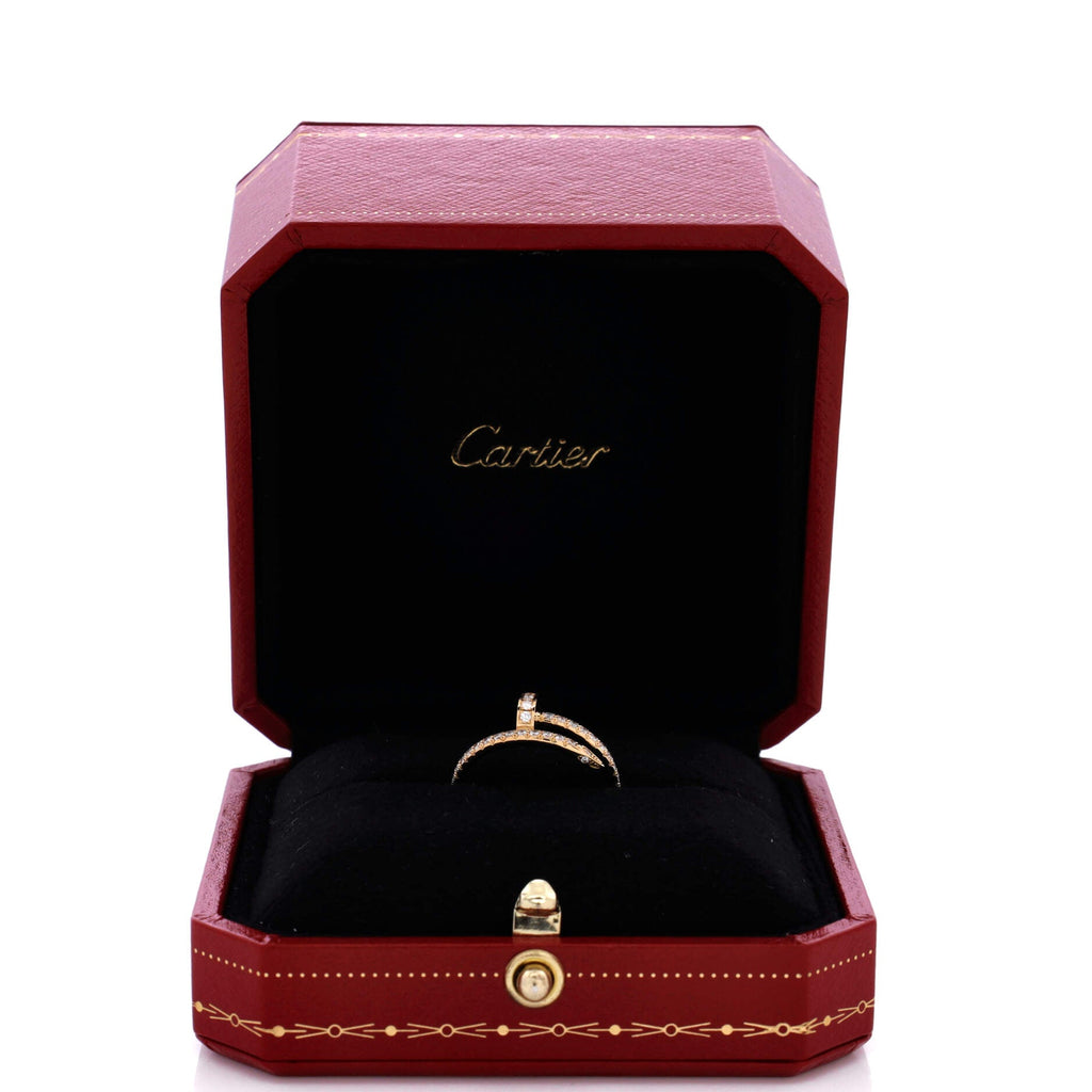 Juste un Clou Paved Ring 18K Yellow Gold with Diamonds Small