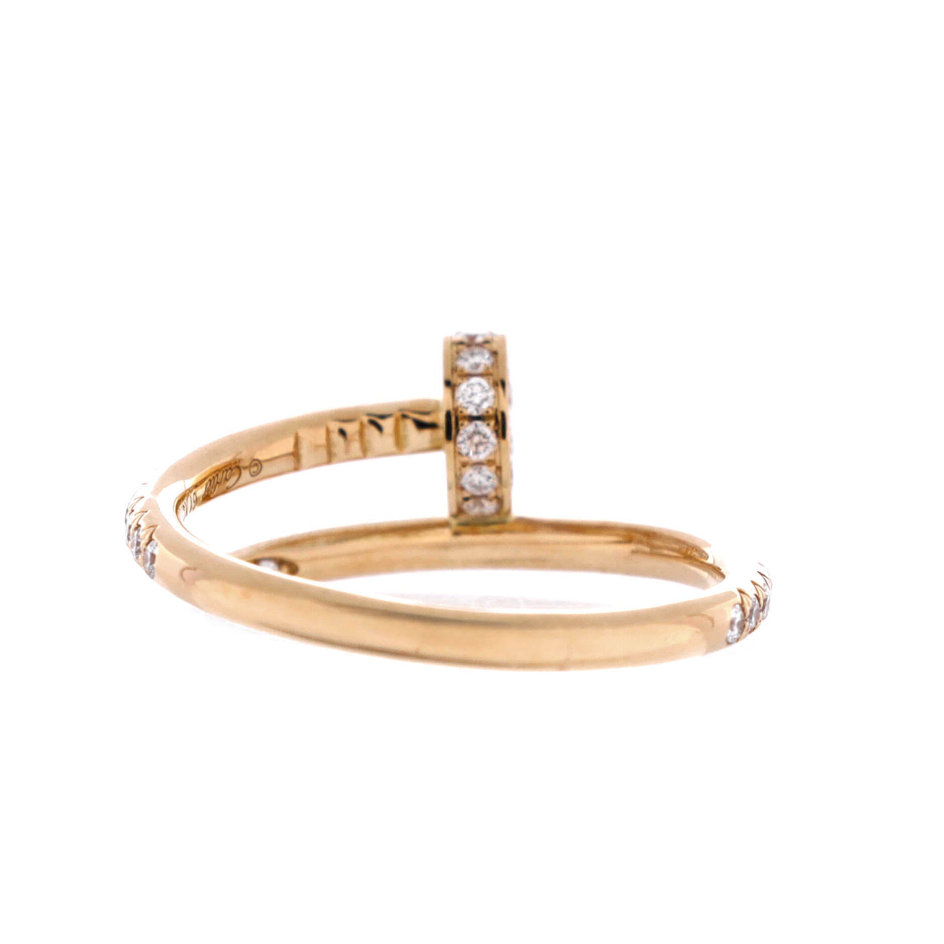 Juste un Clou Paved Ring 18K Yellow Gold with Diamonds Small
