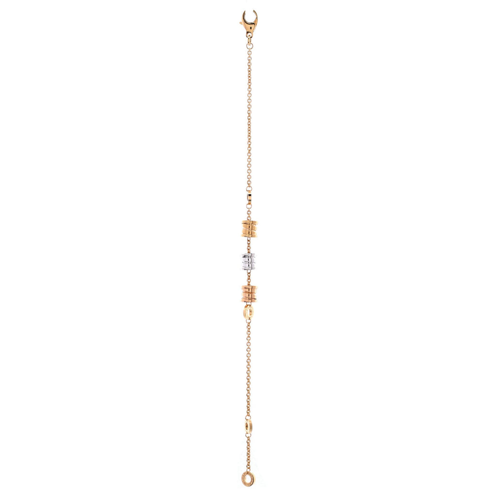 B.Zero1 Three Station Soft Bracelet 18K Tricolor Gold