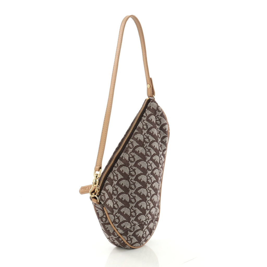 Vintage Saddle Bag Diorissimo Canvas Mini