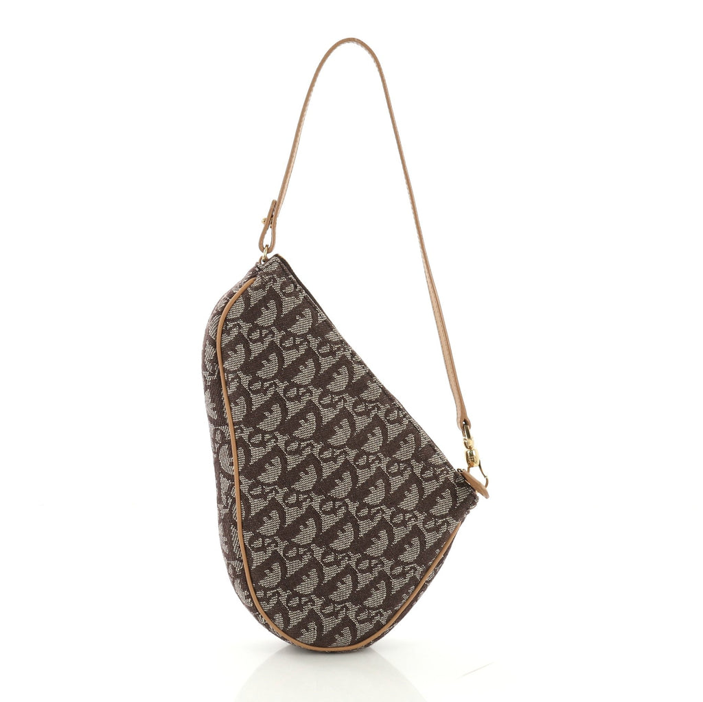 Vintage Saddle Bag Diorissimo Canvas Mini