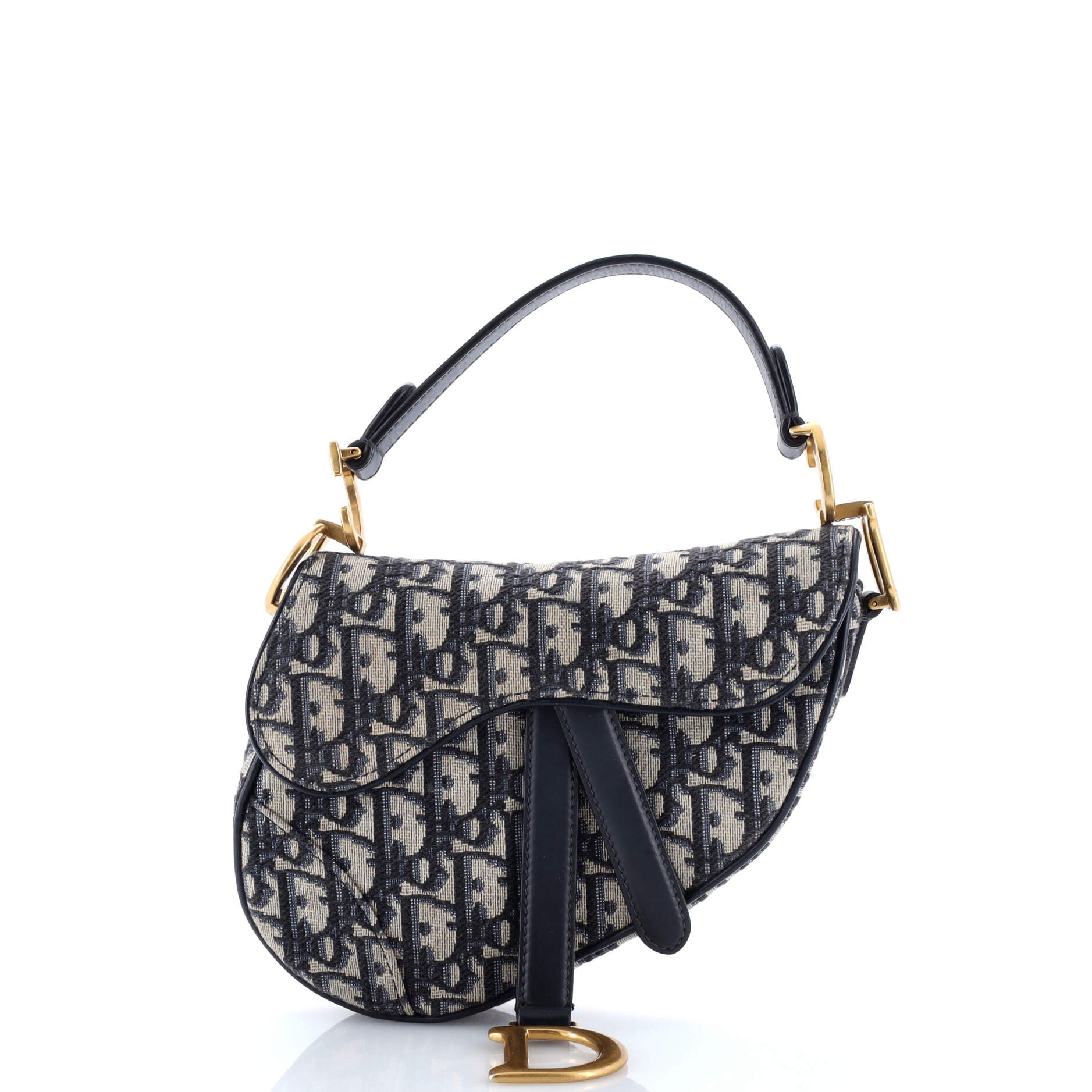 Saddle Handbag Oblique Canvas Mini