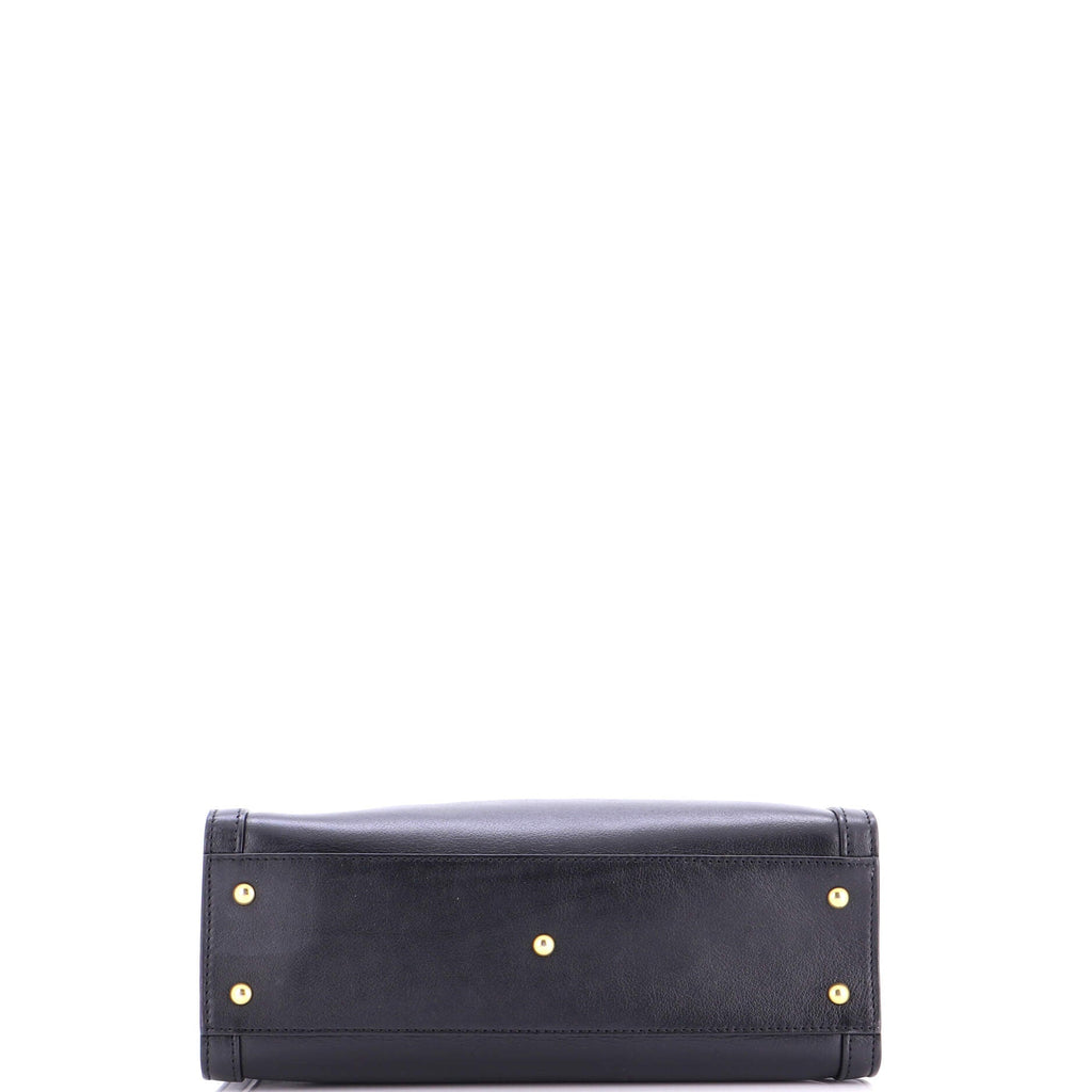 Diana NM Bamboo Handle Tote Leather Small