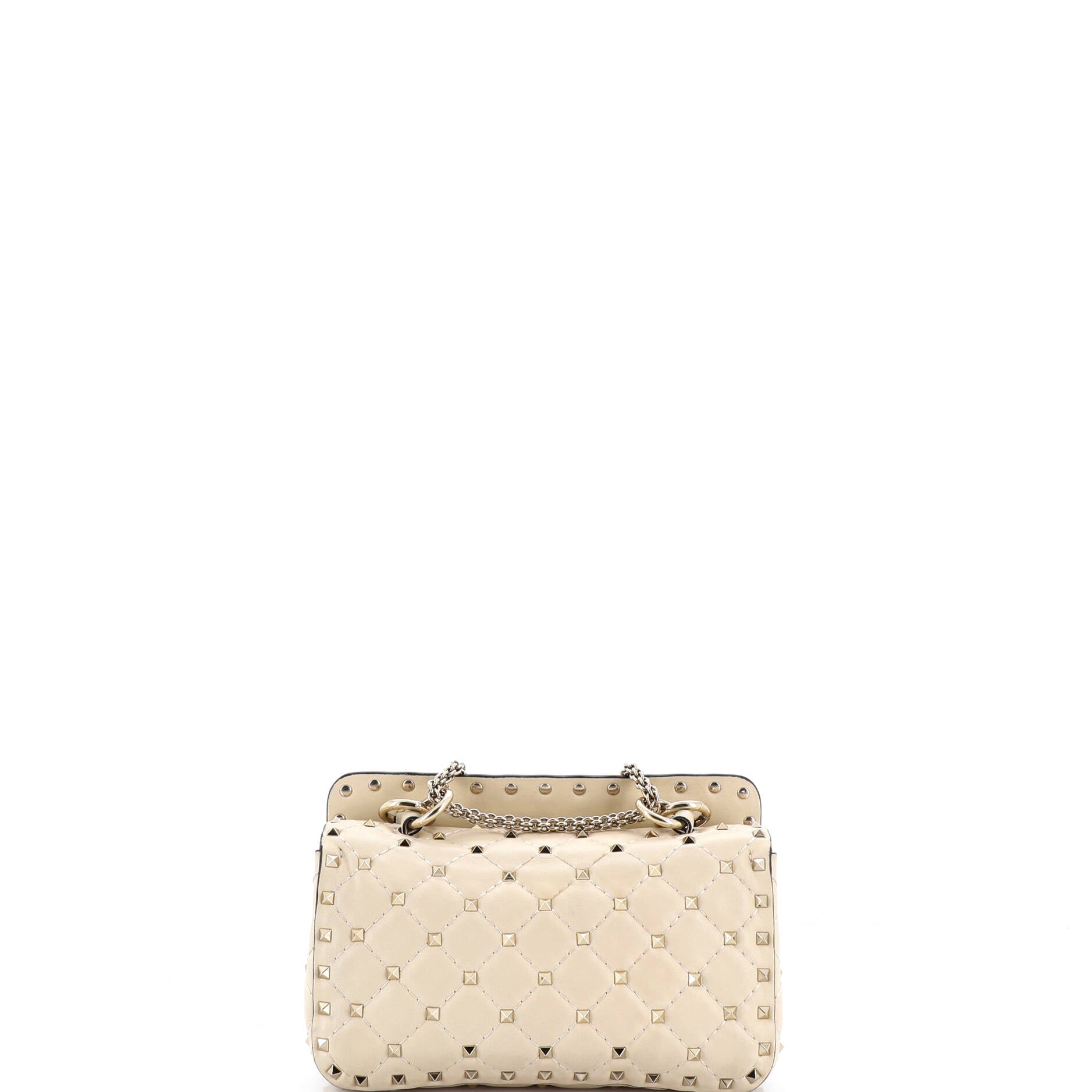 Rockstud Spike Flap Bag Quilted Leather Small
