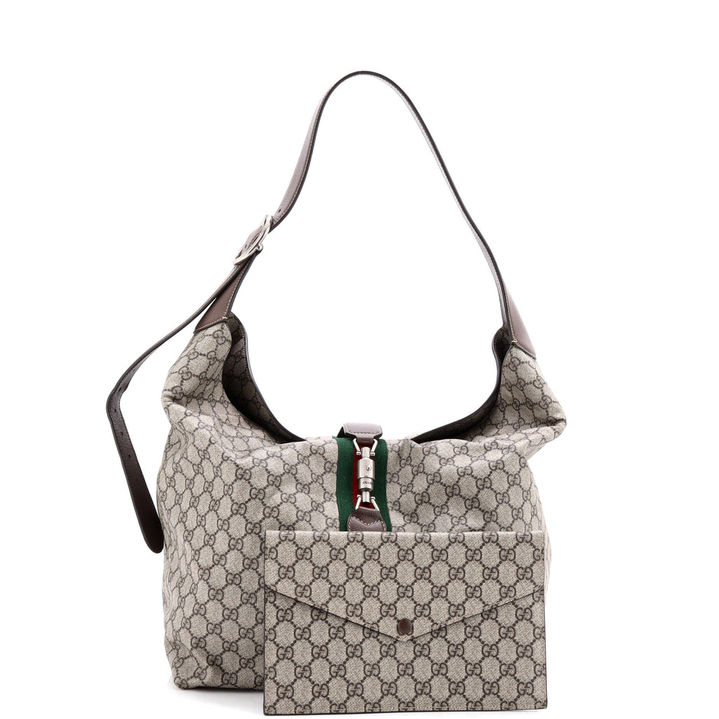Jackie 1961 Soft Shoulder Bag GG Coated Canvas Medium
