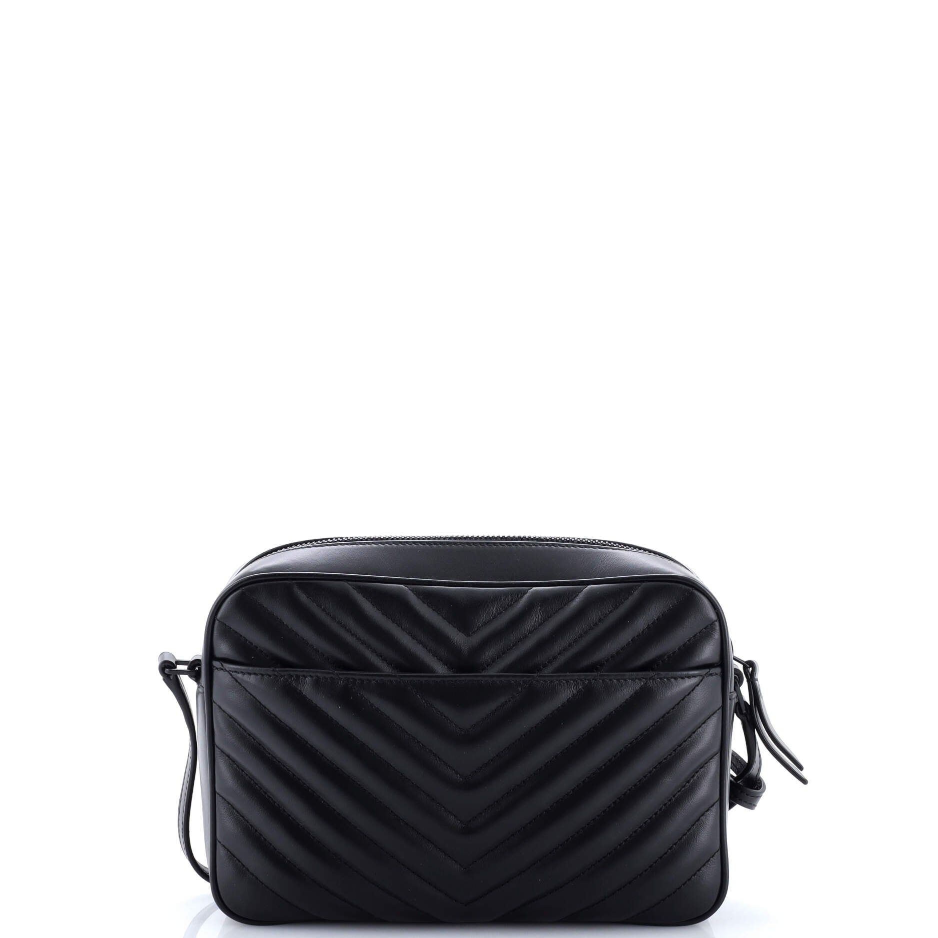 Lou Camera Bag Matelasse Chevron Leather Small