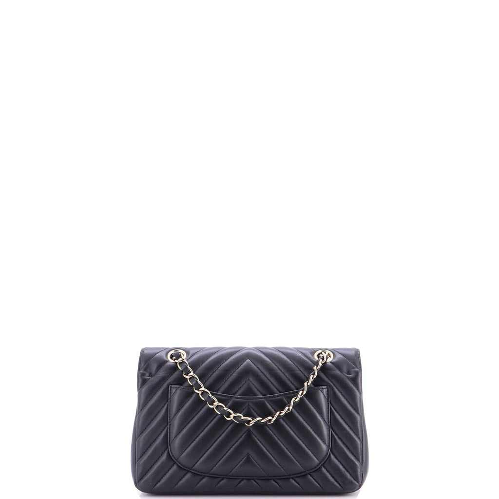 Classic Double Flap Bag Chevron Lambskin Small