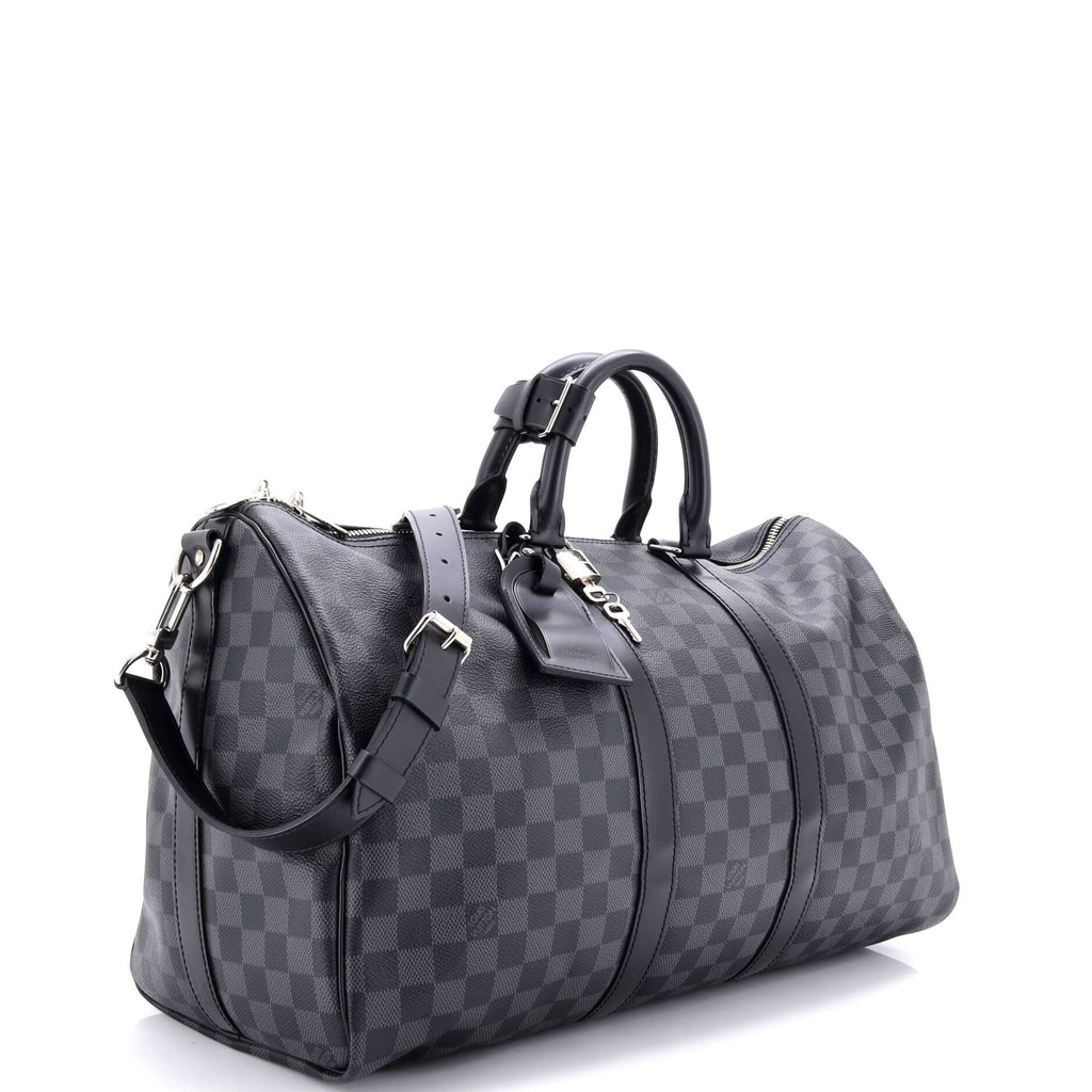 Keepall Bandouliere Bag Damier Graphite 45