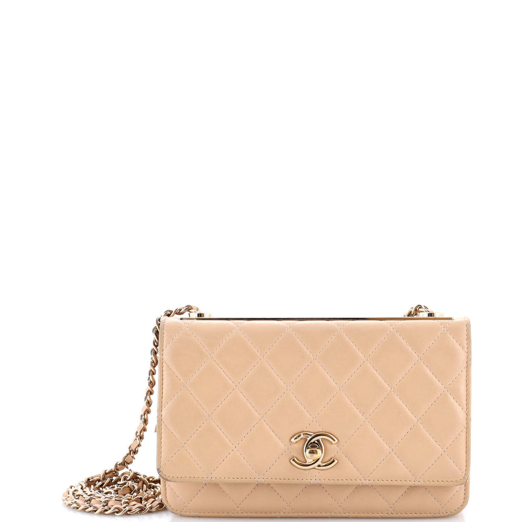 Trendy CC Wallet on Chain NM Quilted Lambskin