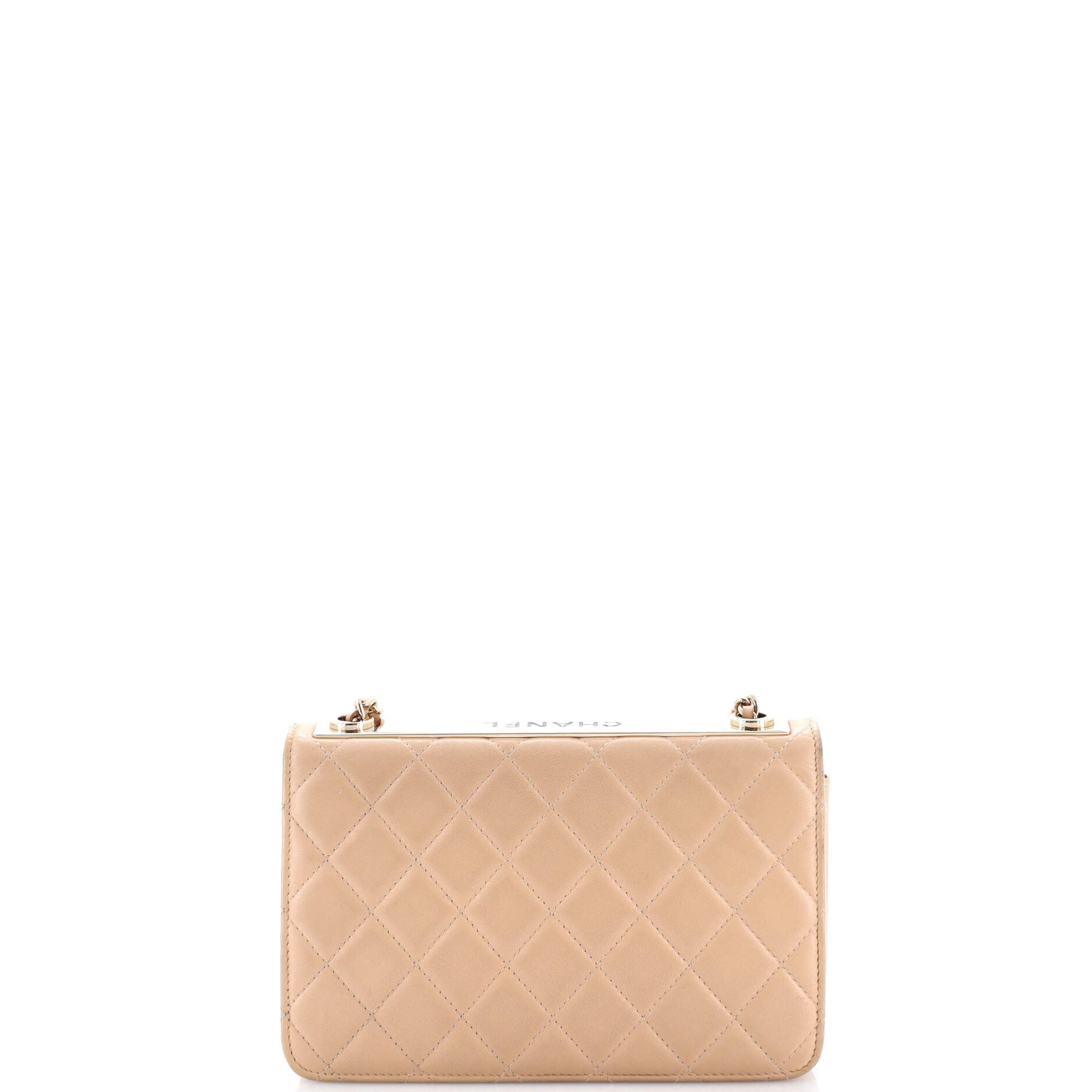 Trendy CC Wallet on Chain NM Quilted Lambskin