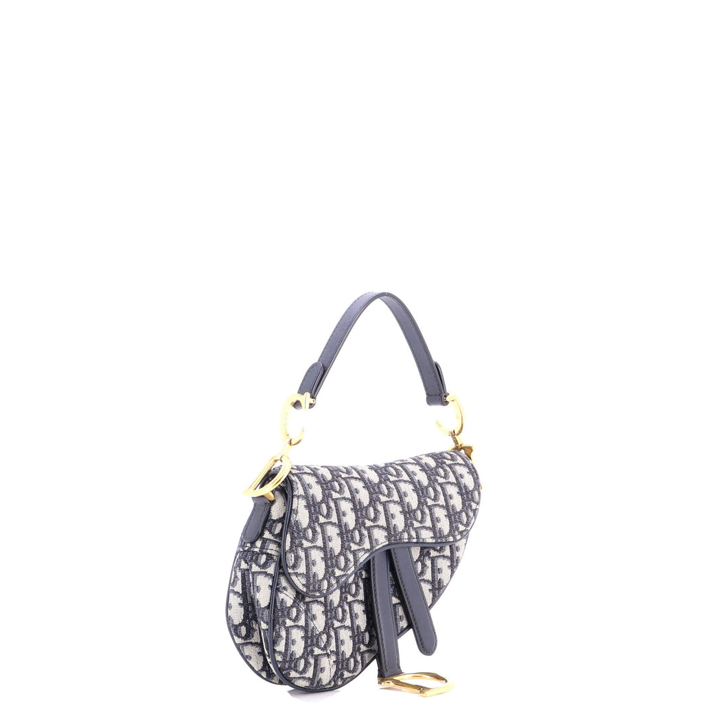 Saddle Handbag Oblique Canvas Mini