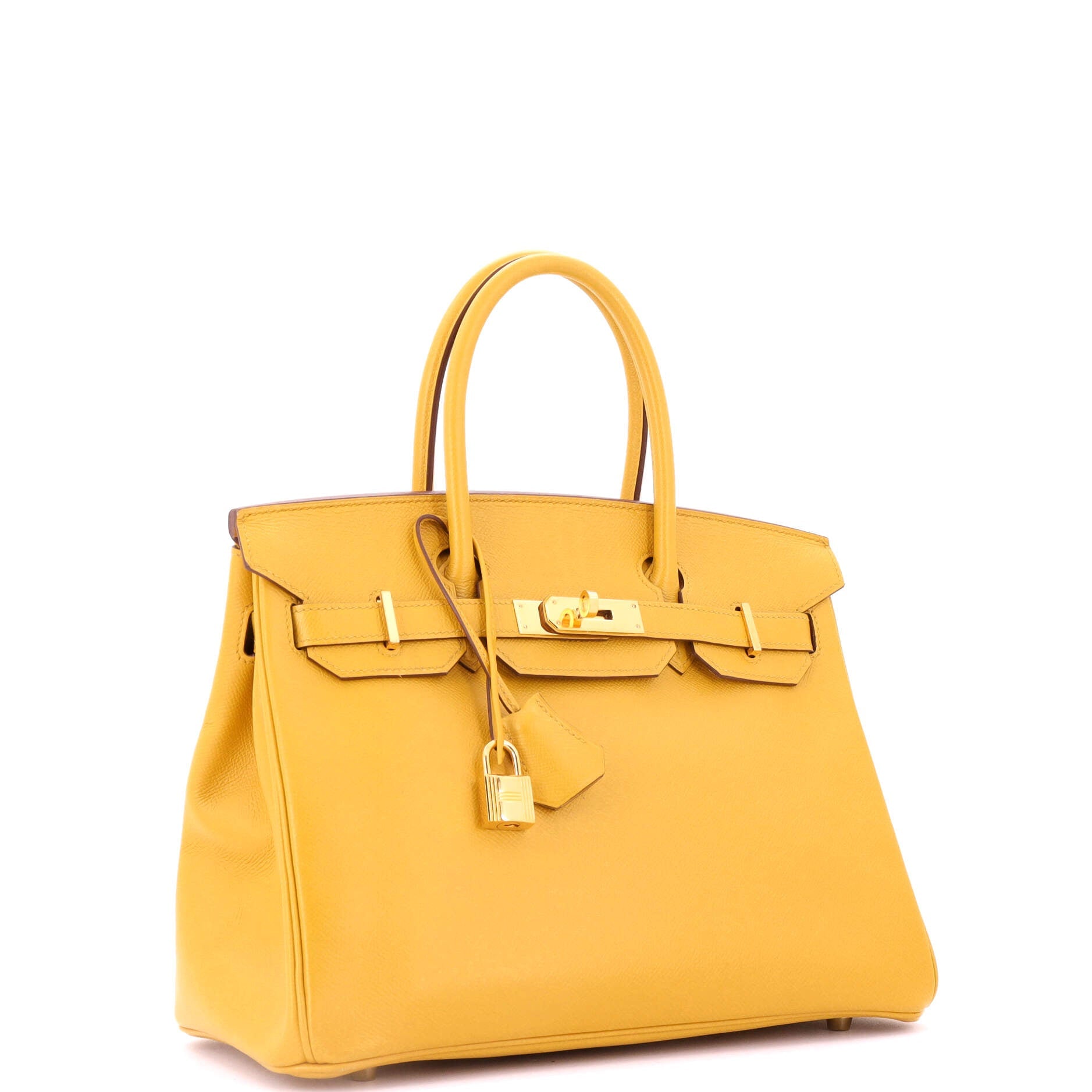 Birkin Handbag Jaune Ambre Epsom with Gold Hardware 30