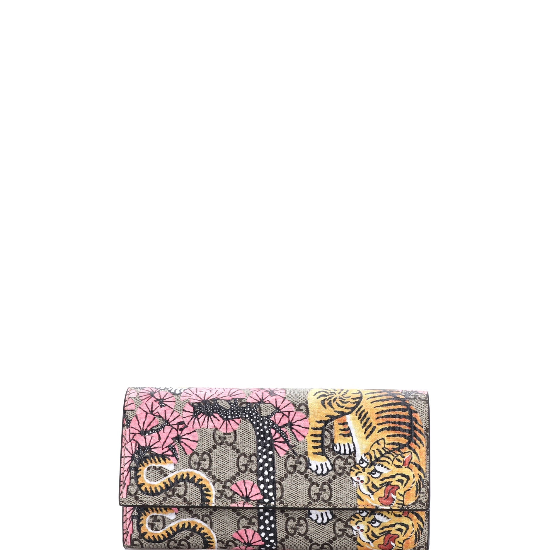 Continental Wallet Bengal Print GG Coated Canvas