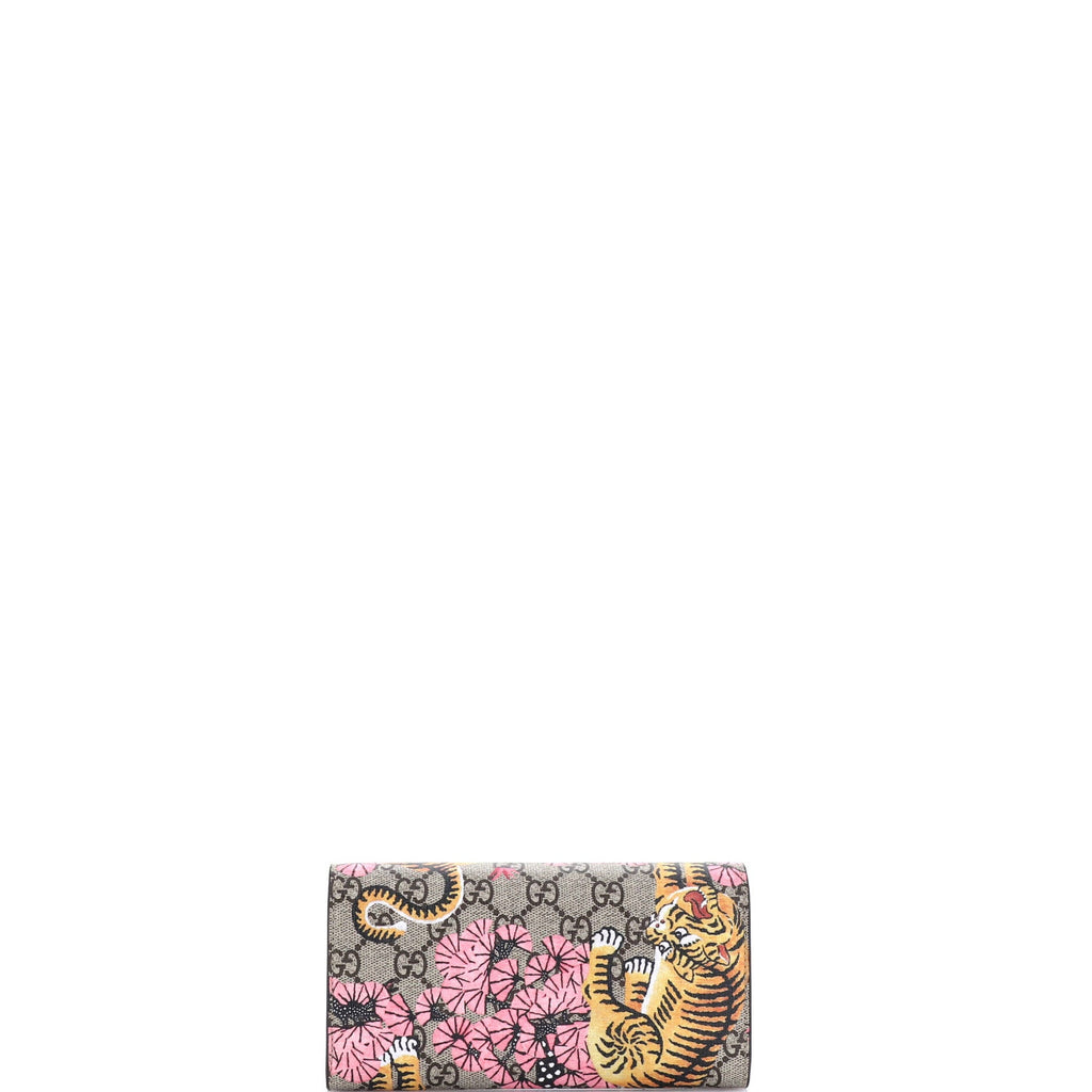 Continental Wallet Bengal Print GG Coated Canvas