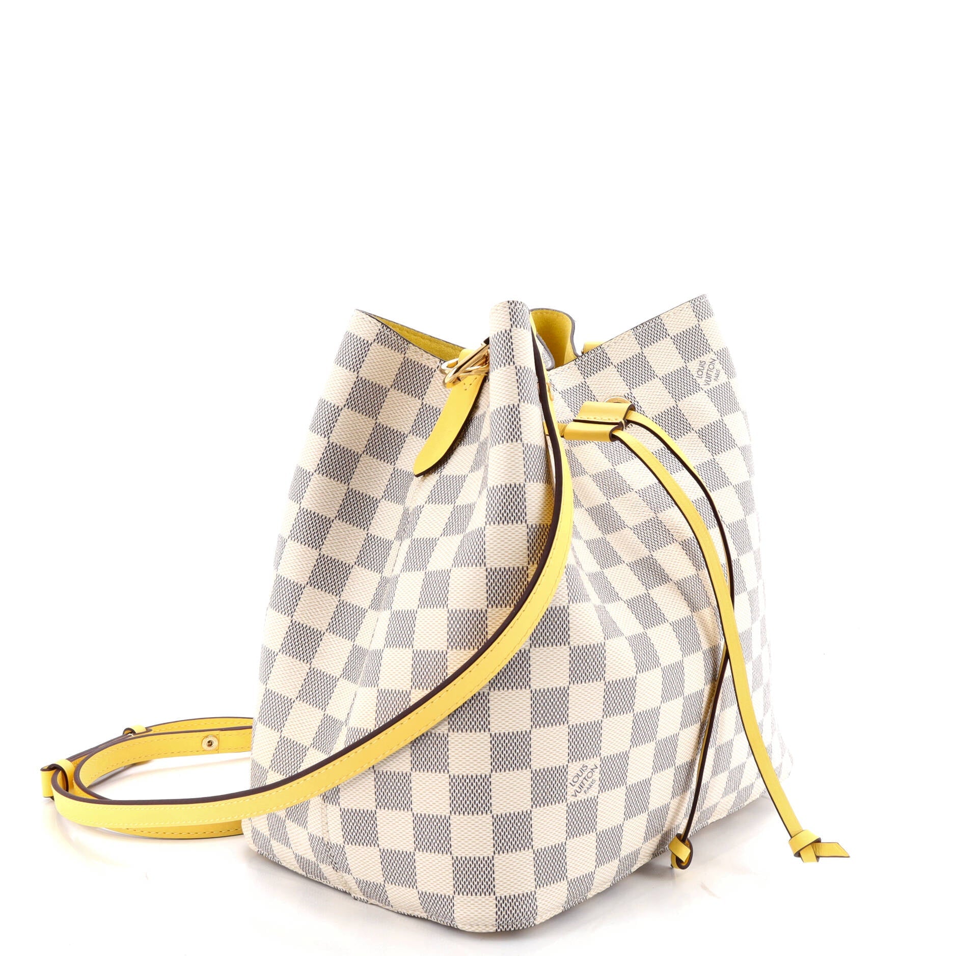 NeoNoe Handbag Damier with Leather MM