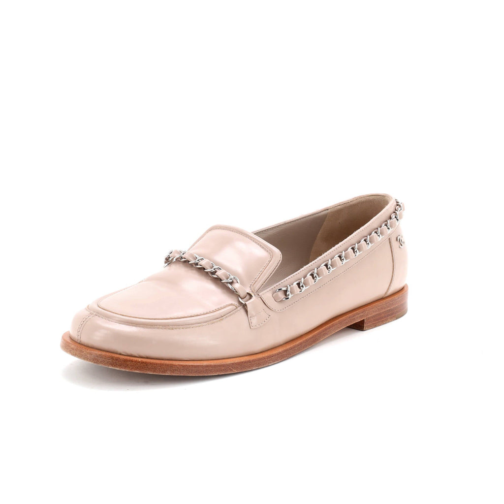 Women's Chain Around Loafers Leather