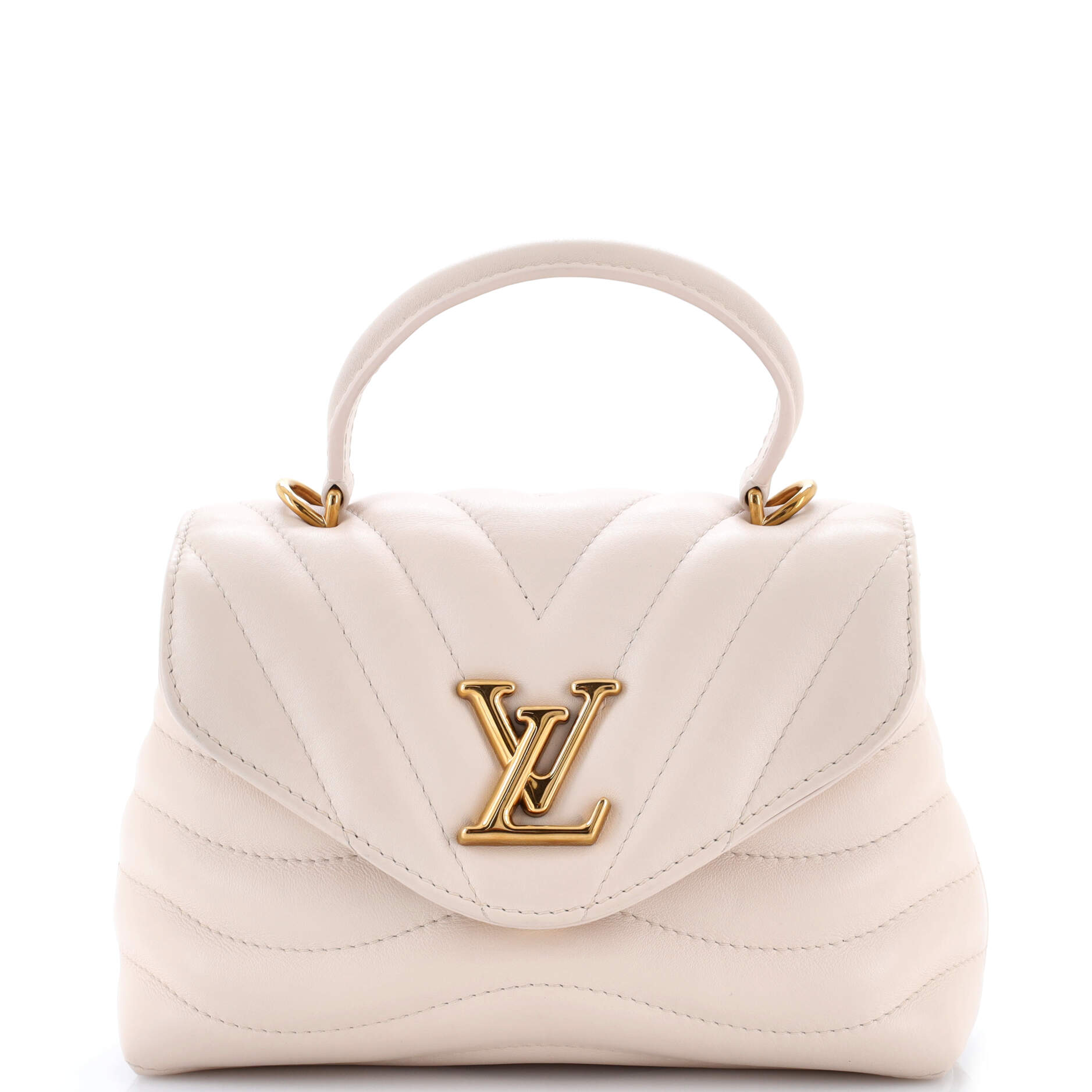New Wave Hold Me Top Handle Bag Quilted Leather