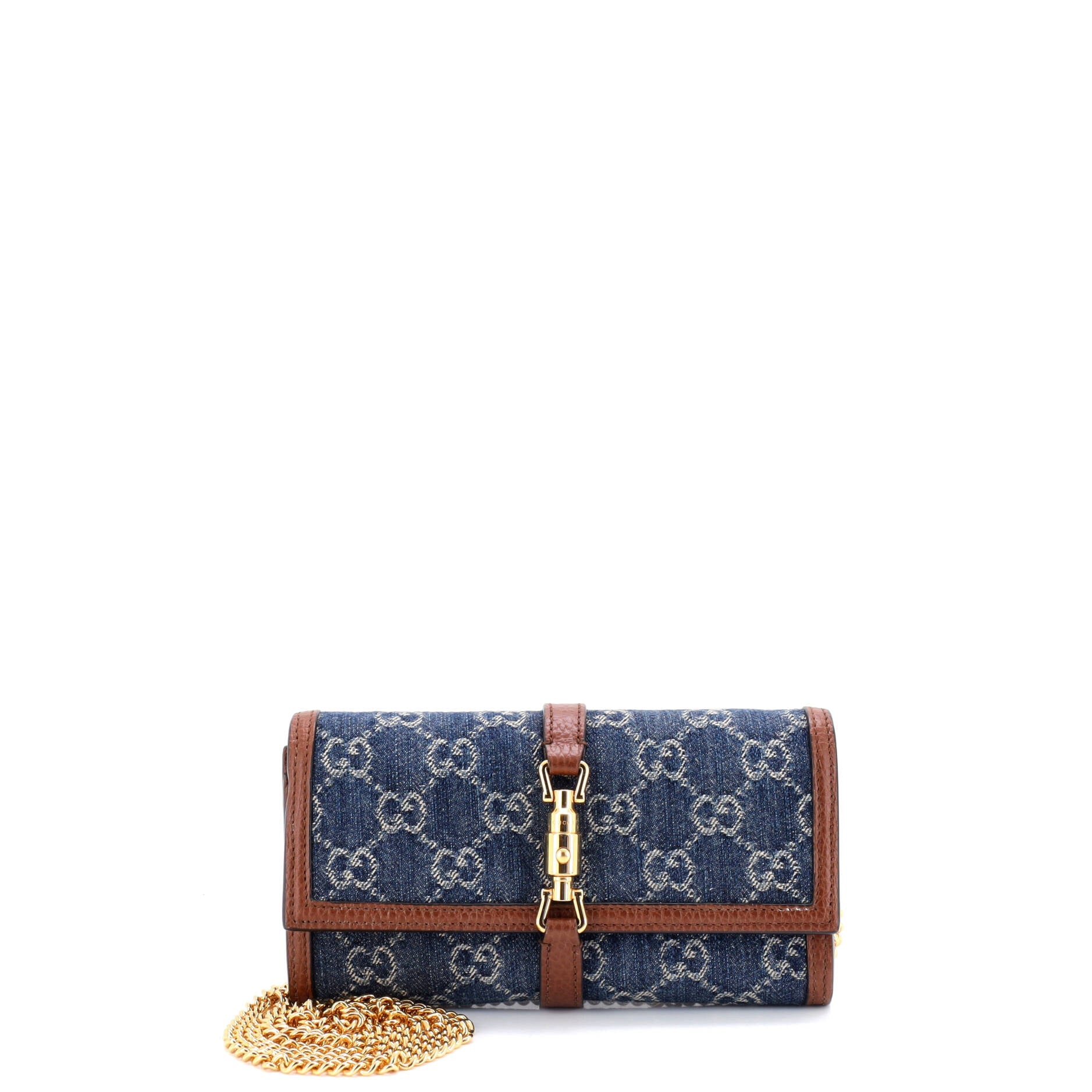 Jackie 1961 Continental Chain Wallet GG Denim