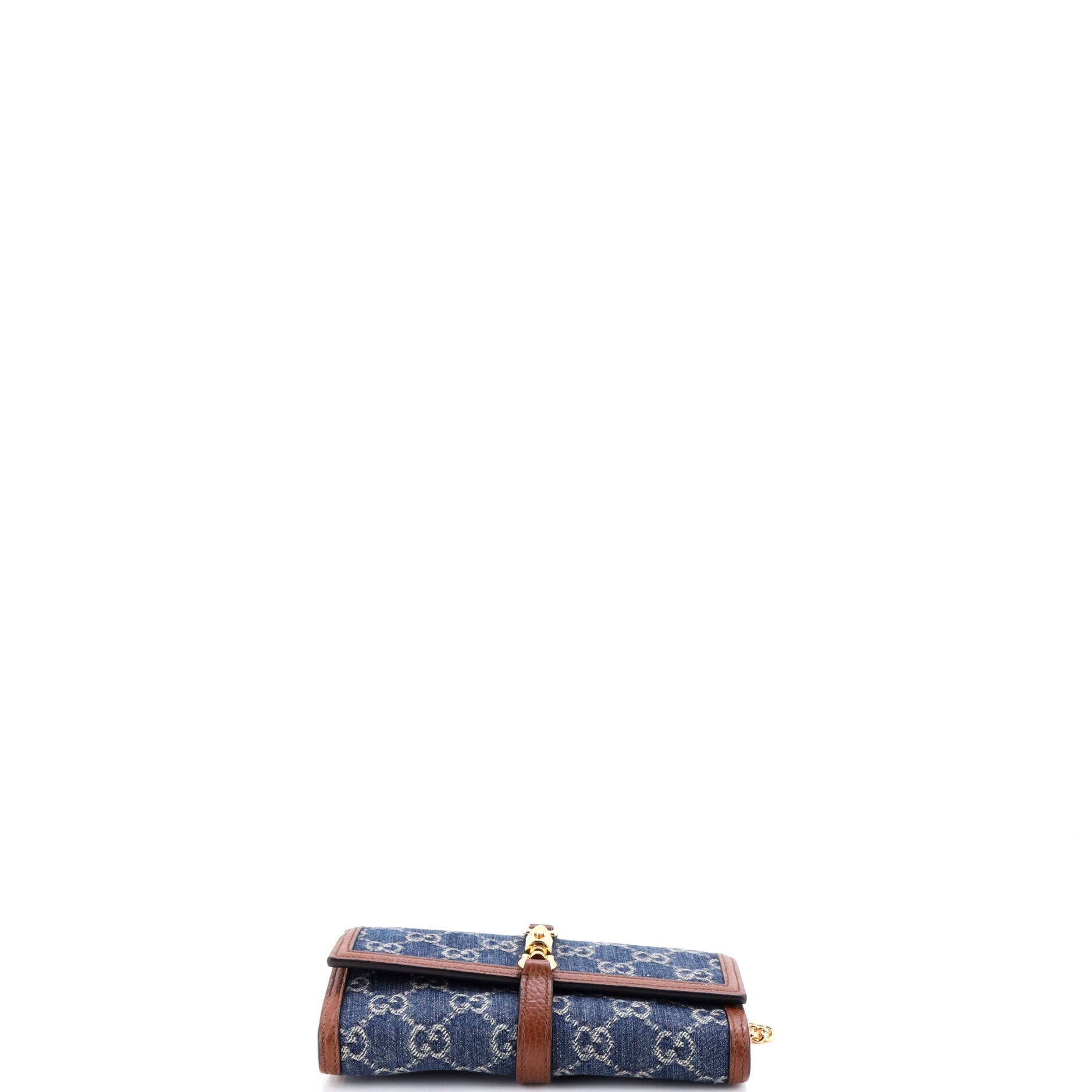 Jackie 1961 Continental Chain Wallet GG Denim