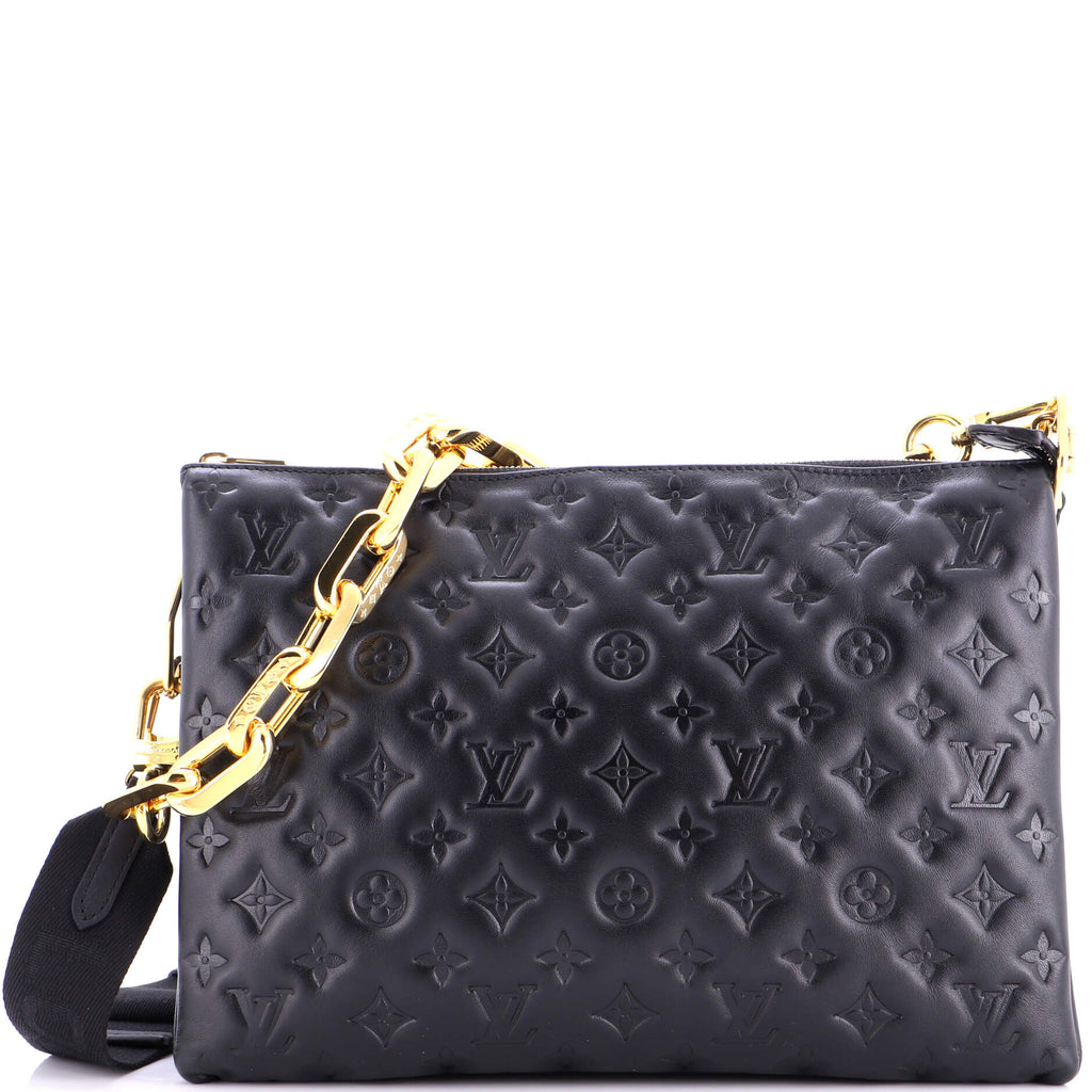 Coussin Bag Monogram Embossed Lambskin MM