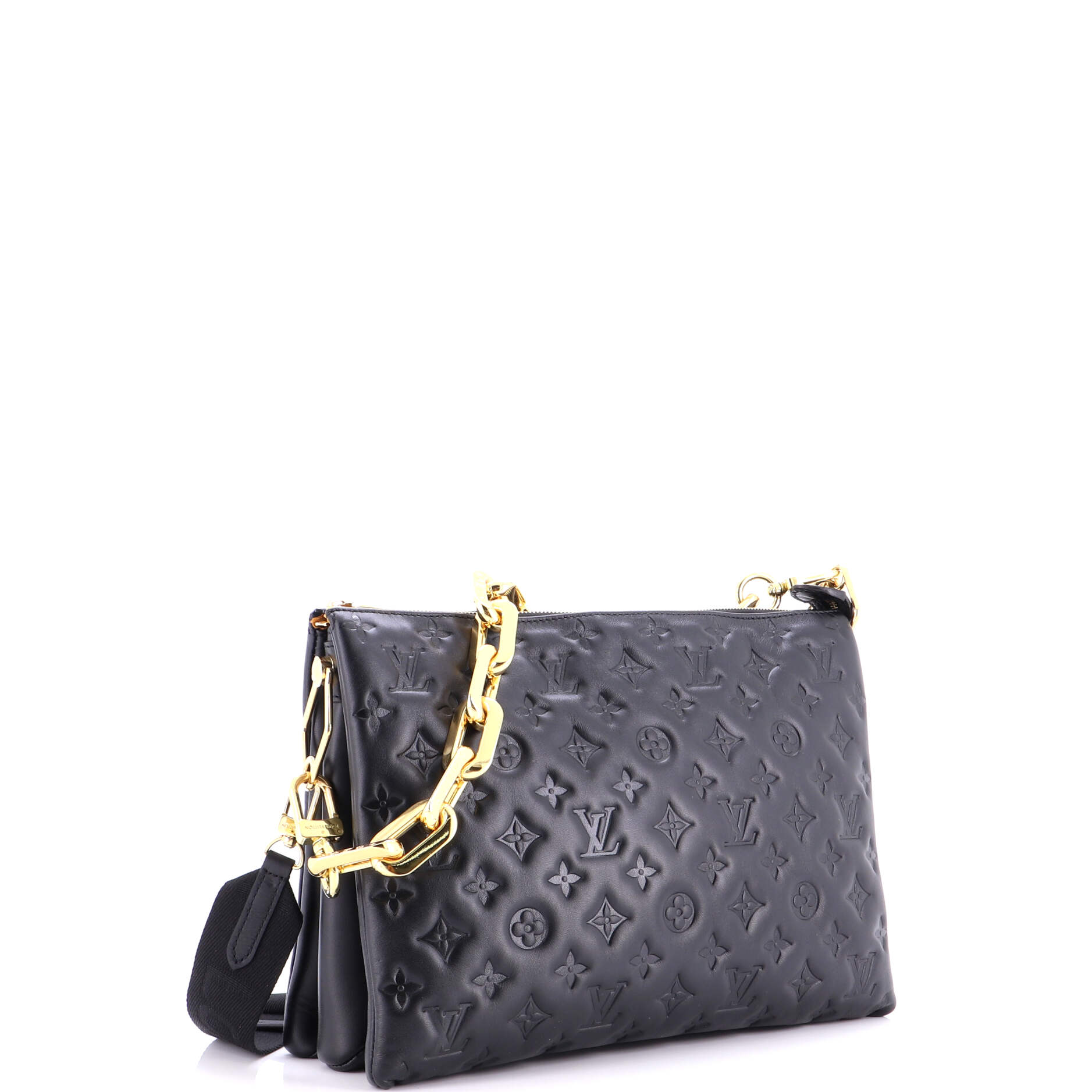 Coussin Bag Monogram Embossed Lambskin MM