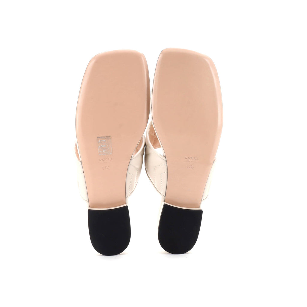 Women's Marmont Thong Flat Sandals Matelasse Leather