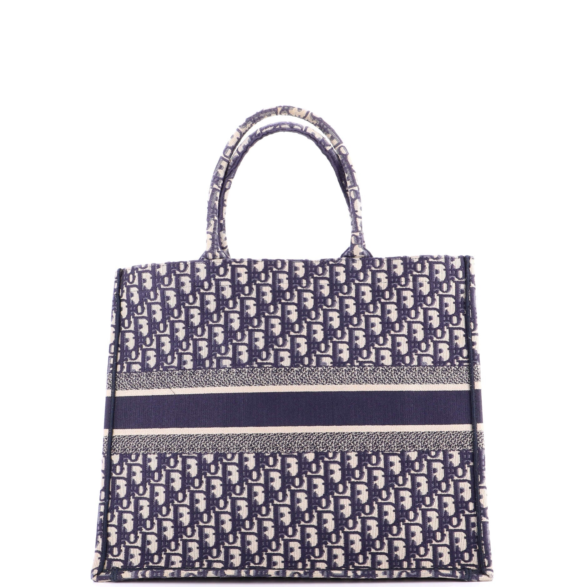 Book Tote Oblique Canvas Large