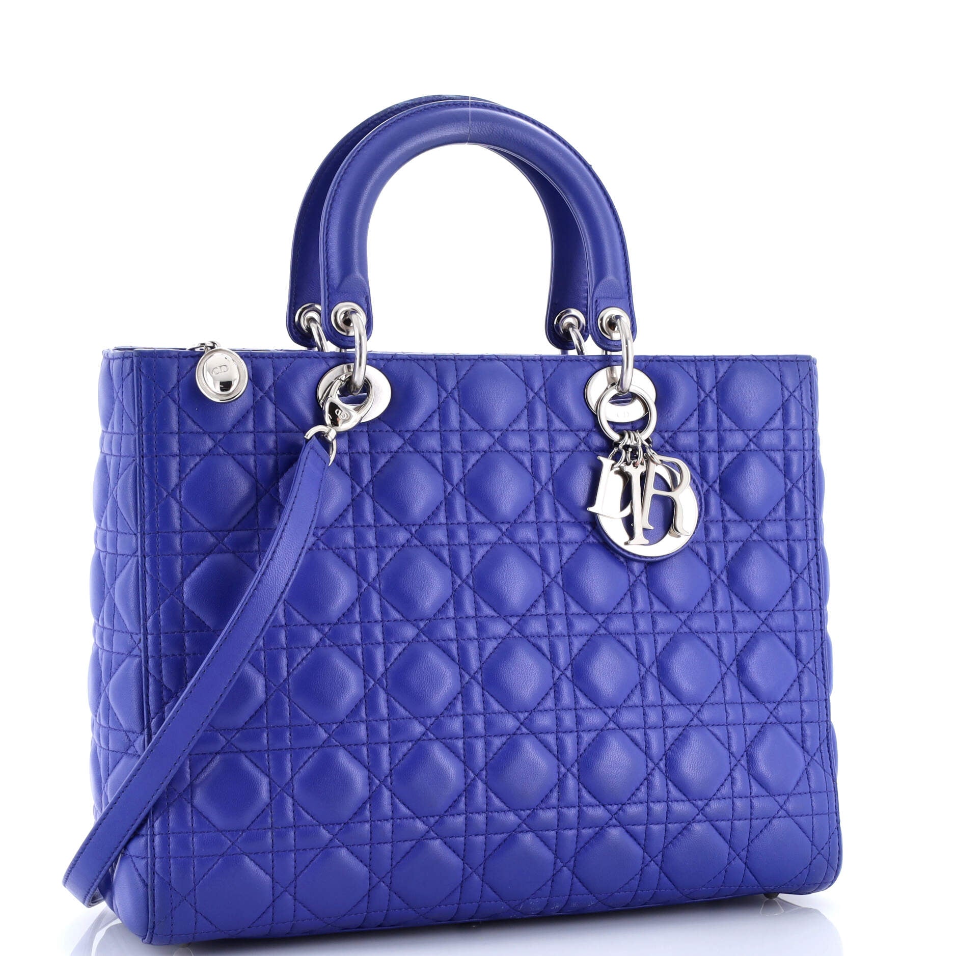 Lady Dior Bag Cannage Quilt Lambskin Large