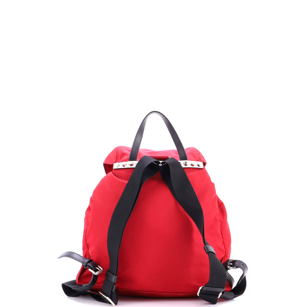 New Vela Backpack Tessuto with Studded Leather