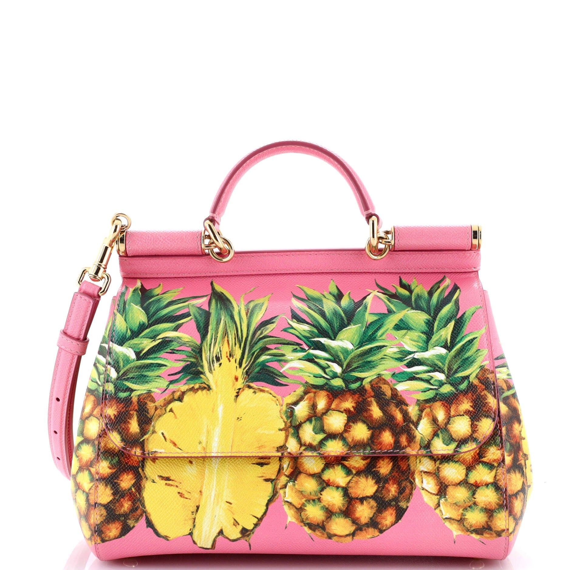 Miss Sicily Bag Printed Leather Medium