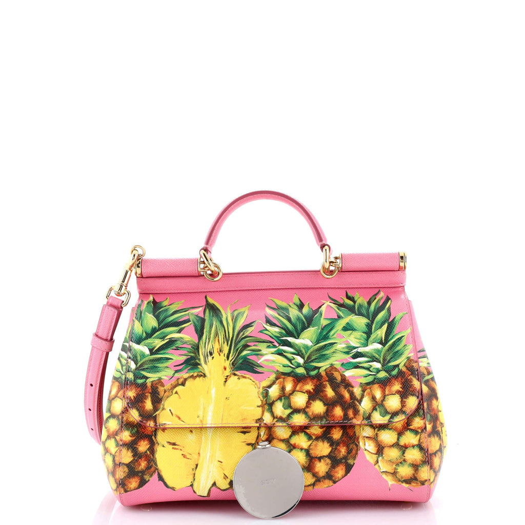 Miss Sicily Bag Printed Leather Medium