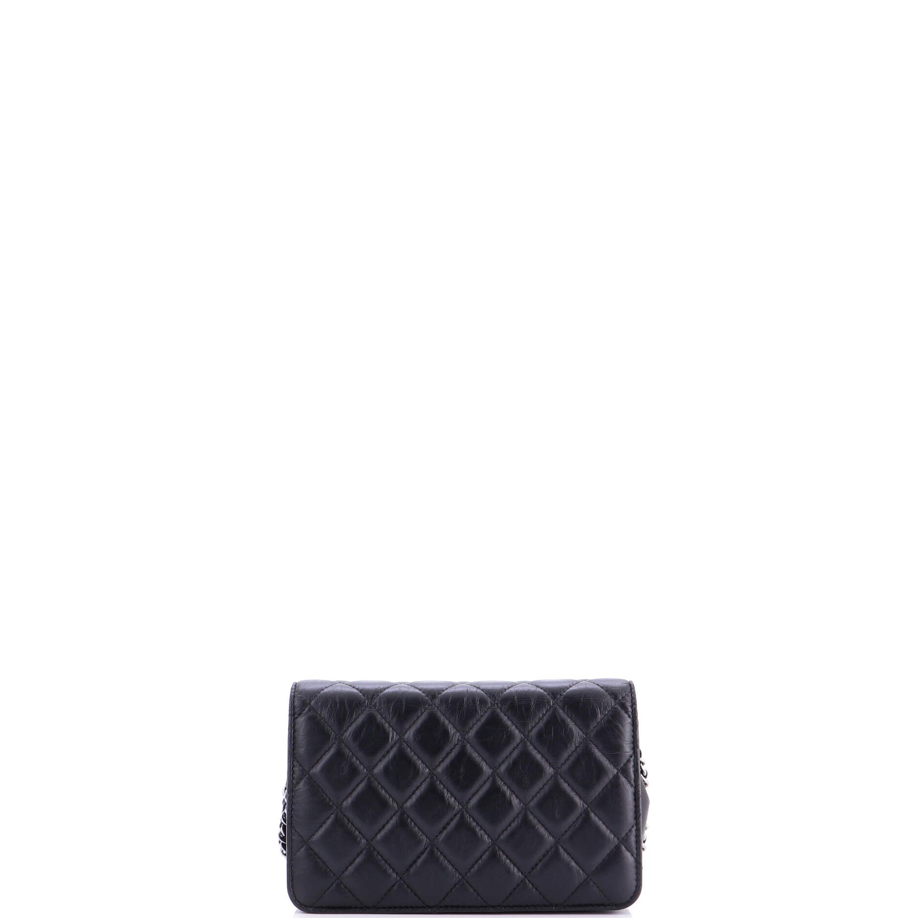 Tassel Wallet on Chain Quilted Aged Calfskin