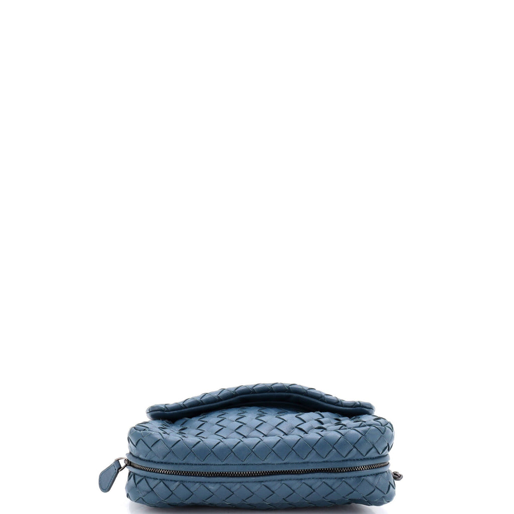 Expandable Chain Crossbody Bag Intrecciato Nappa Small