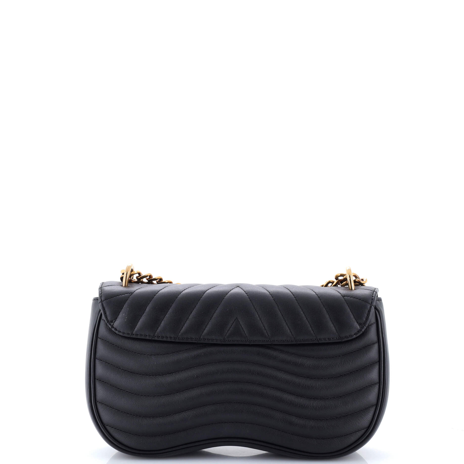 New Wave Chain Bag Quilted Leather MM
