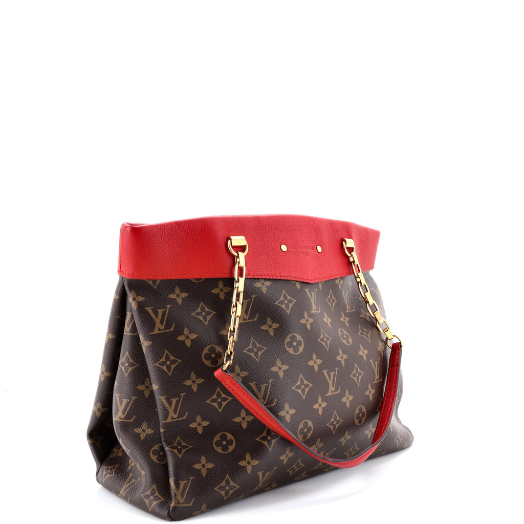 Pallas Shopper Monogram Canvas and Calfskin