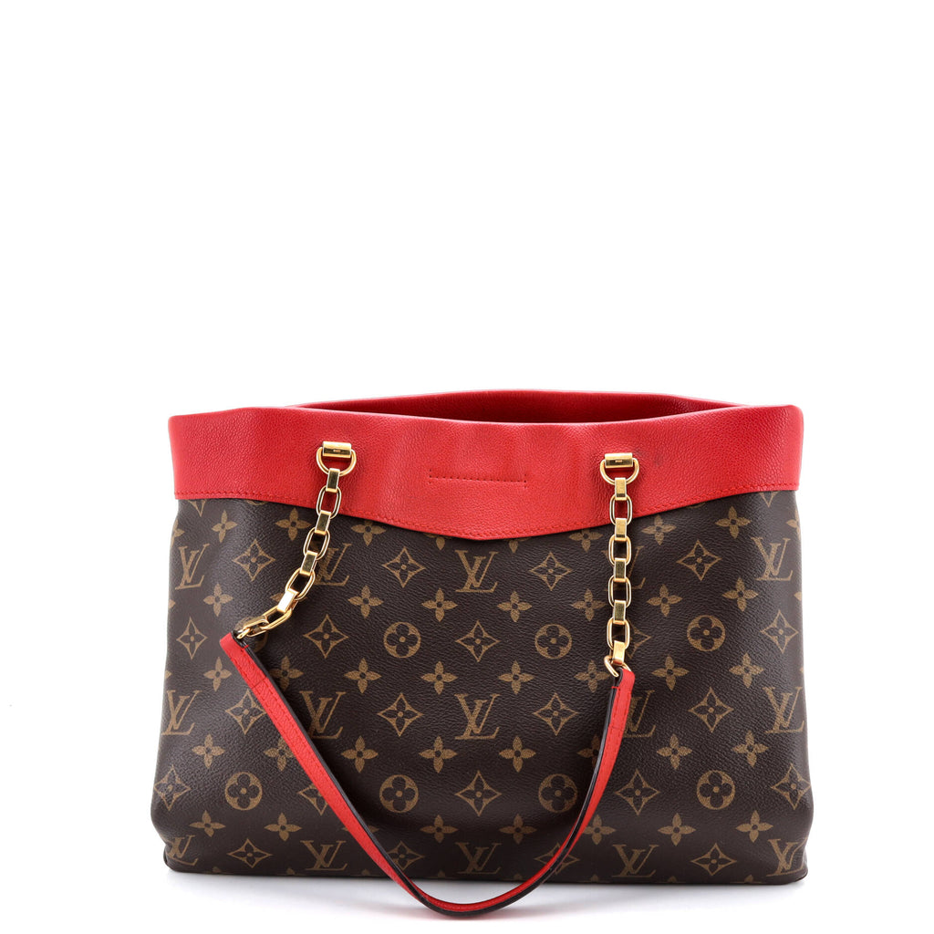Pallas Shopper Monogram Canvas and Calfskin