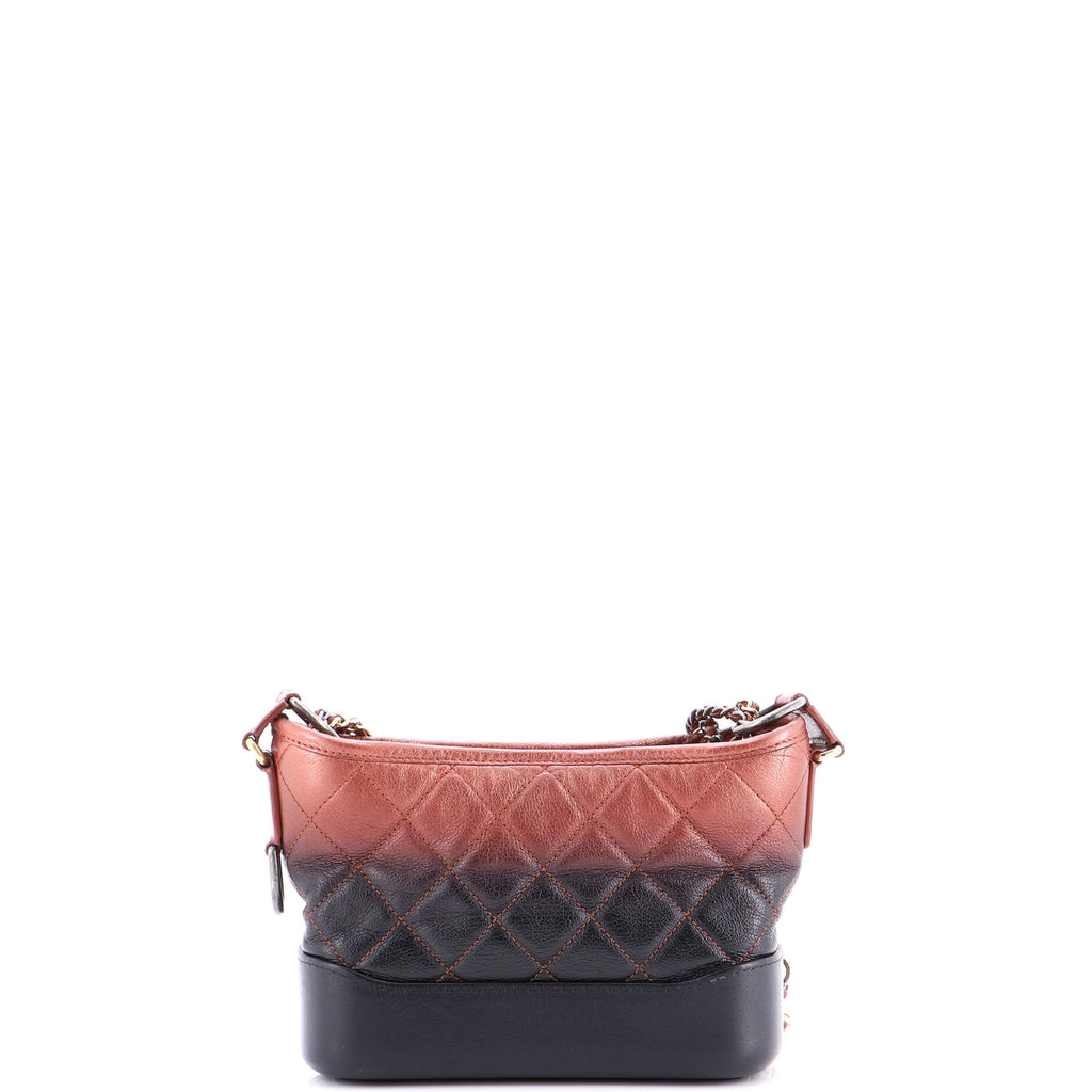 Gabrielle Hobo Quilted Ombre Goatskin Small